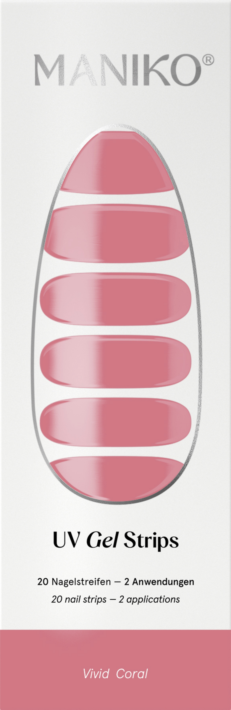 MANIKO UV Gel Strip Vivid Coral