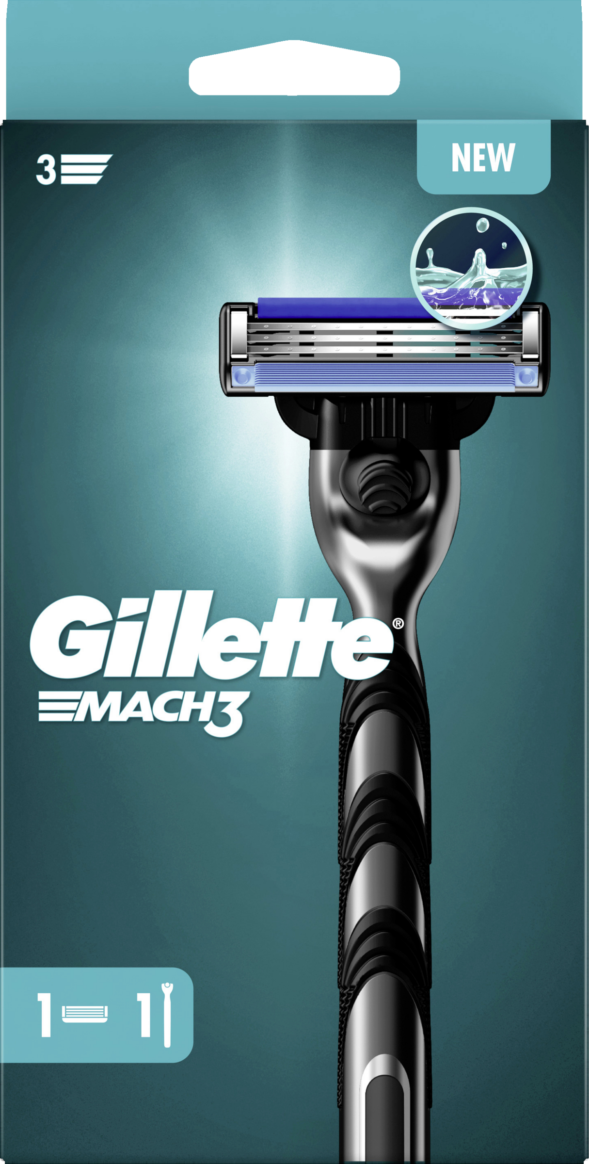 Gillette MACH3 shaver med 1 barberblad