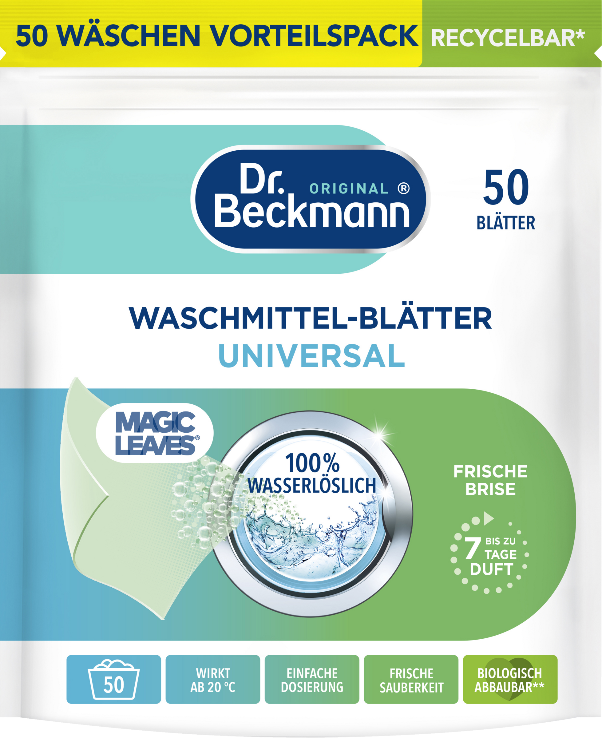 Dr. Beckmann Magic Leaves Universal vaskeark 50 vaske
