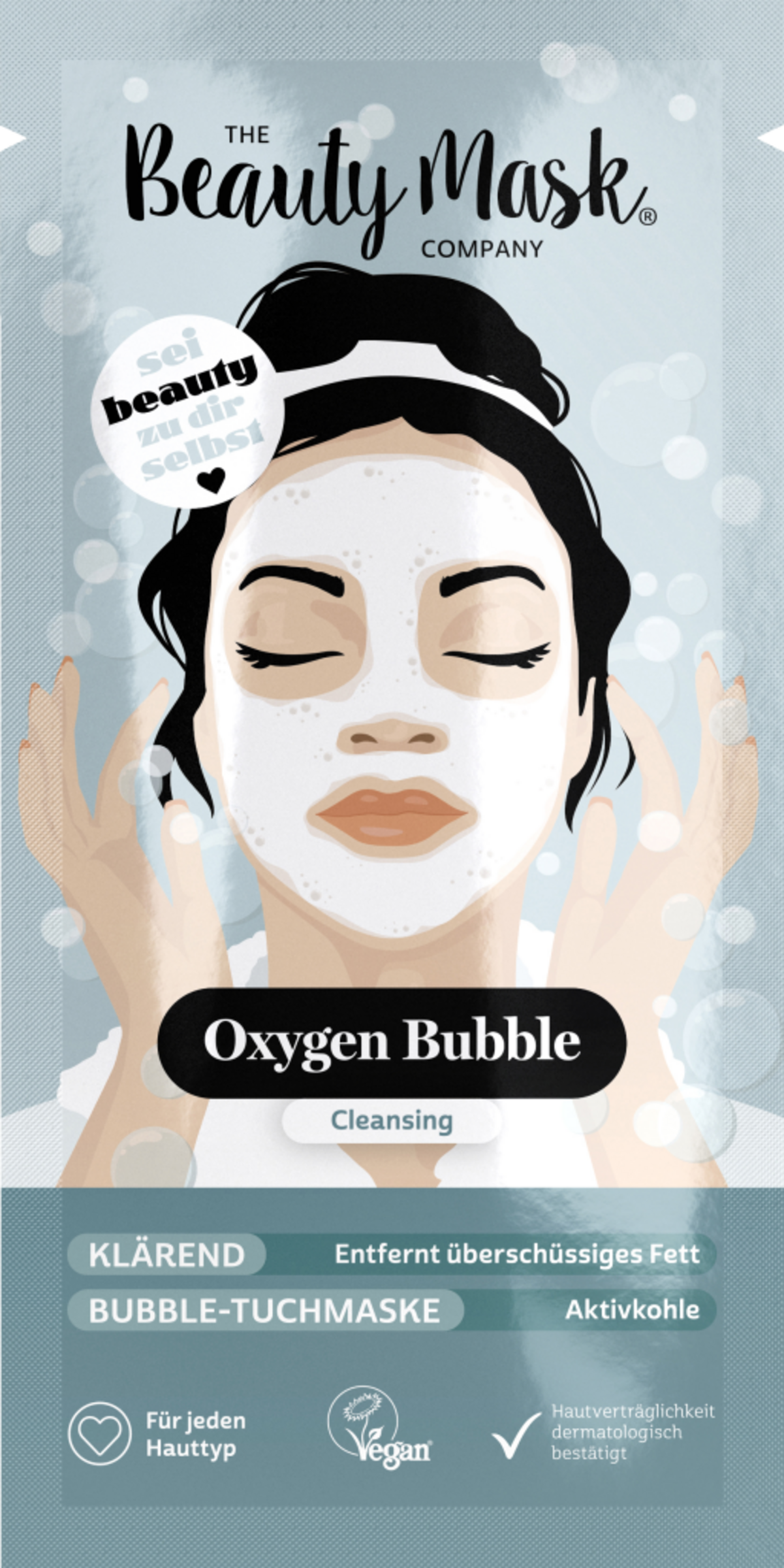 The Beauty Mask Company Bubble stofmaske dybderensning med aktivt kul