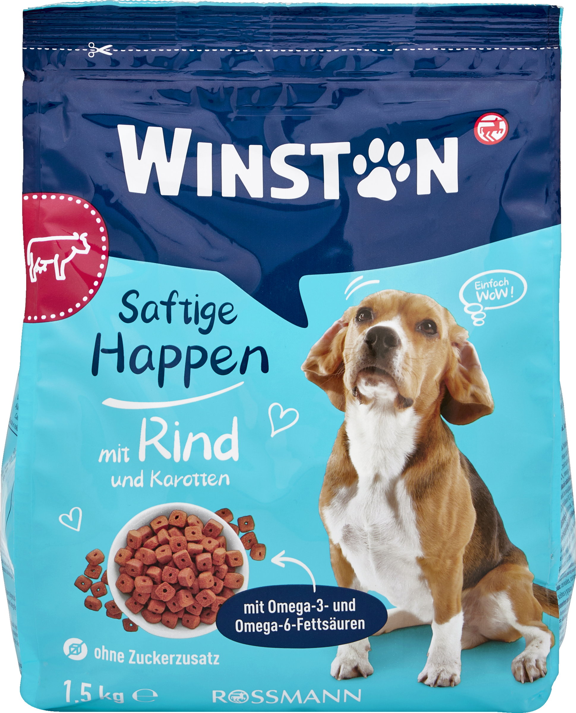 Winston Saftige bidder med oksekød og gulerod