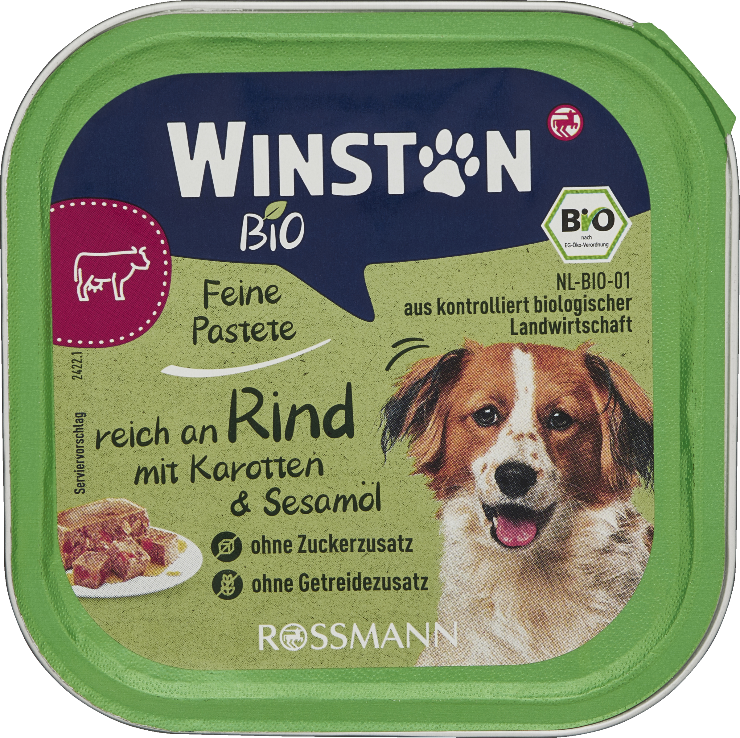 Winston Økologisk oksekød med gulerod og sesamolie