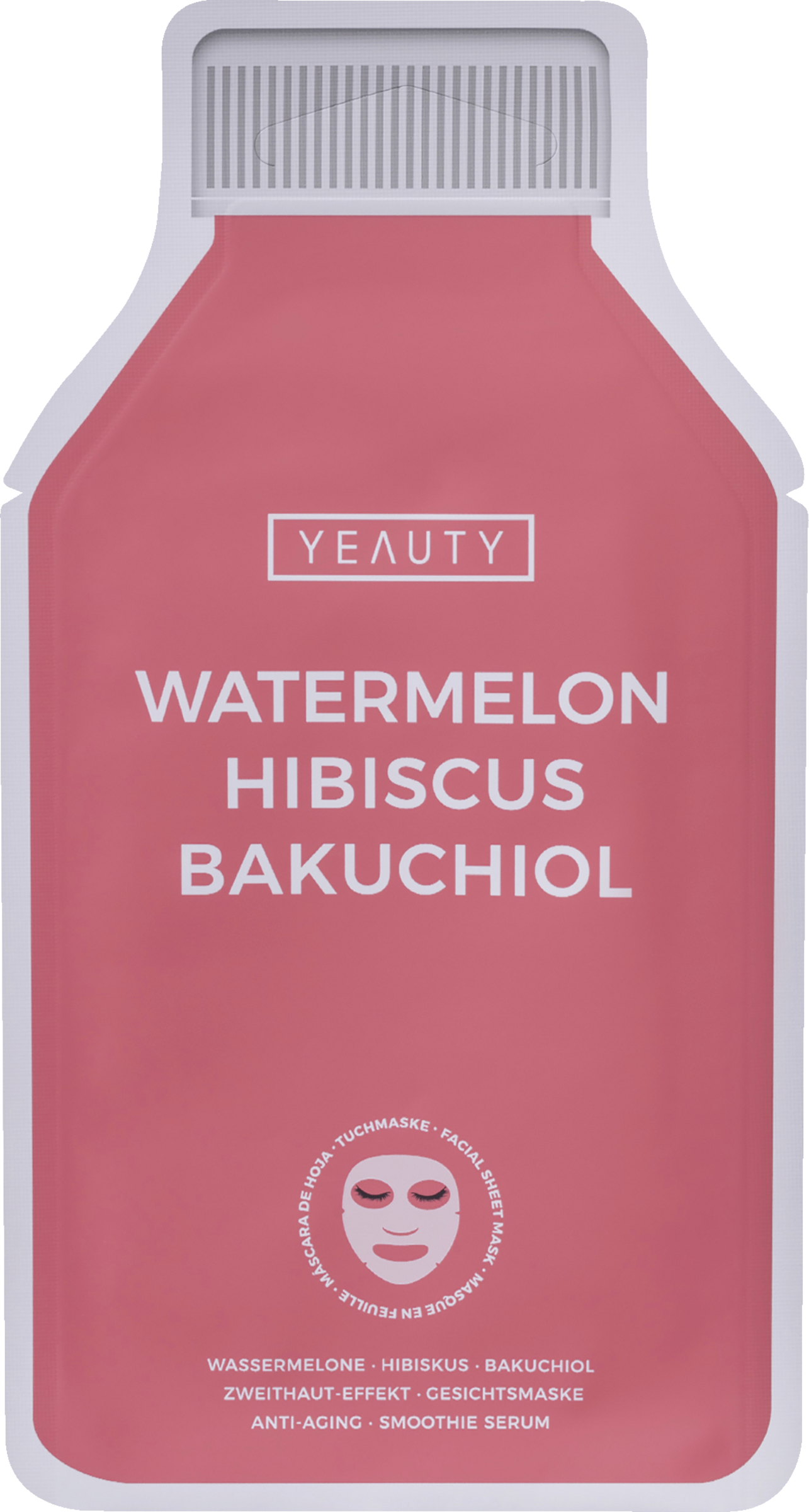 YEAUTY Watermelon-Hibiscus-Bakuchiol stofmaske