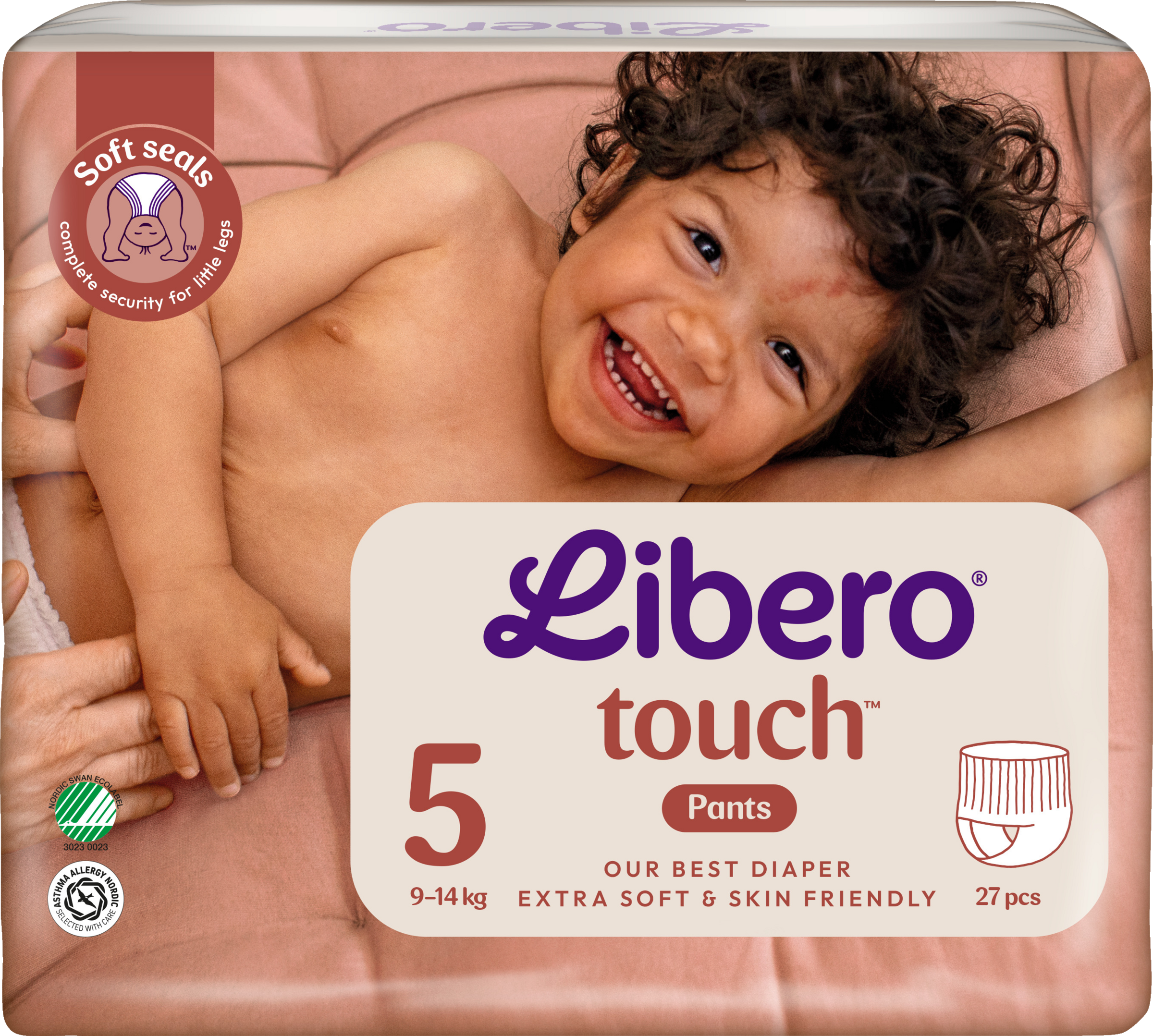 Libero Touch  bukseble str. 5, 27 stk., 9-14 kg