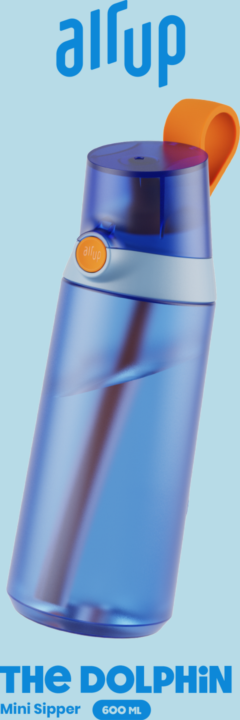 air up Mini Sipper The Dolphin 600 ml drikkeflaske