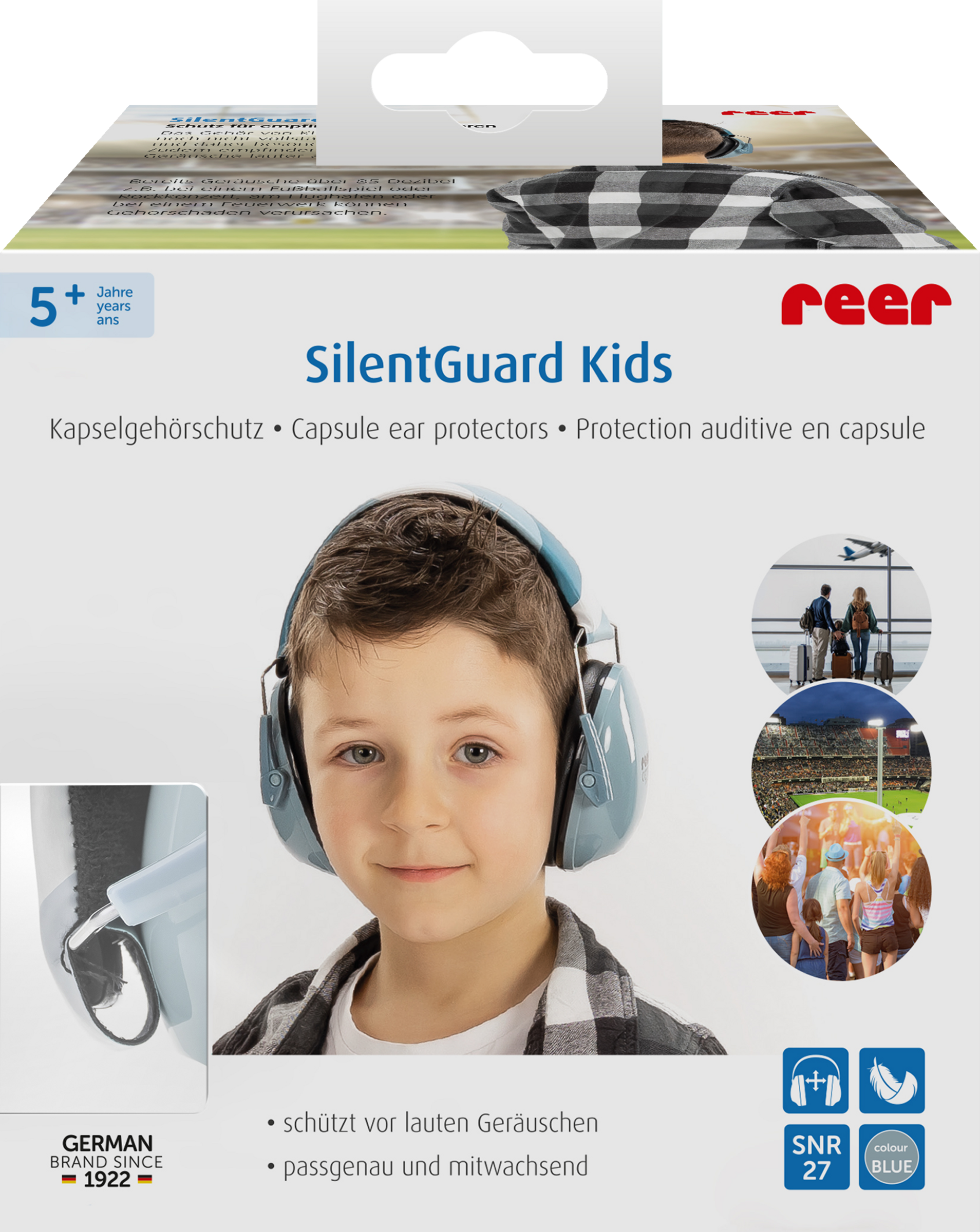 reer 53293 SilentGuard Kids høreværn, blå