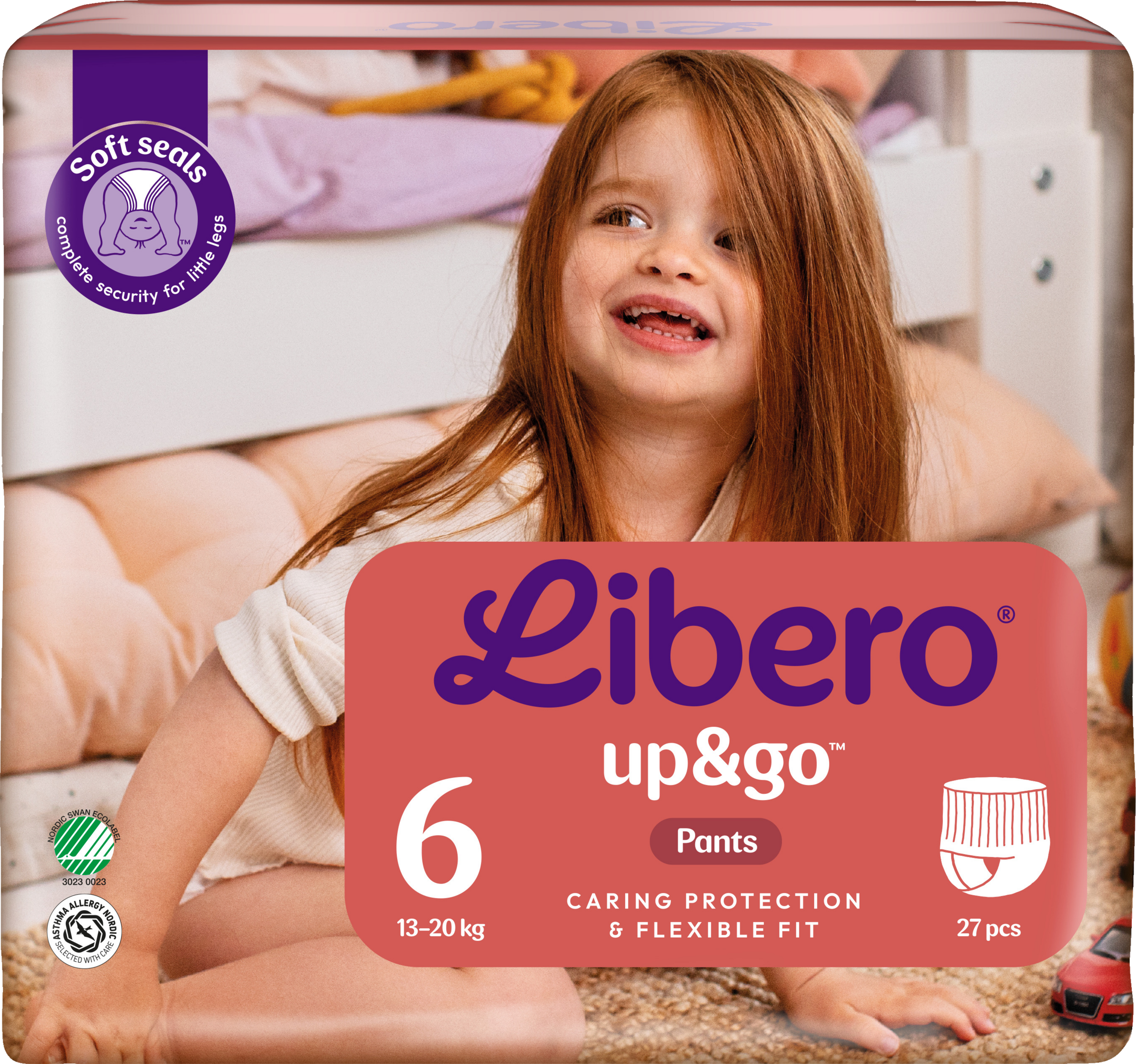 Libero Up&Go bukseble str. 6, 27 stk., 13-20 kg