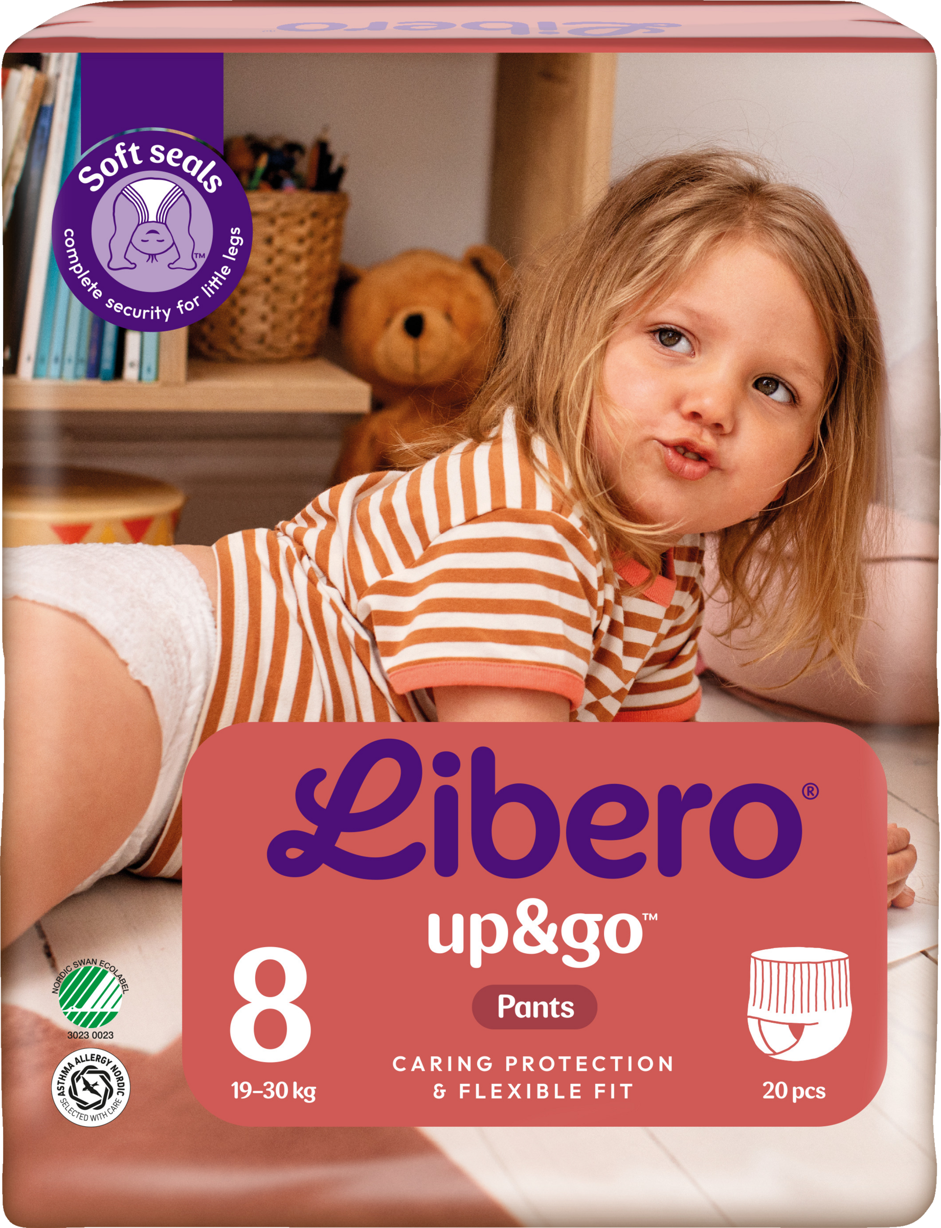 Libero Up&Go bukseble str. 8, 20 stk., 19-30 kg
