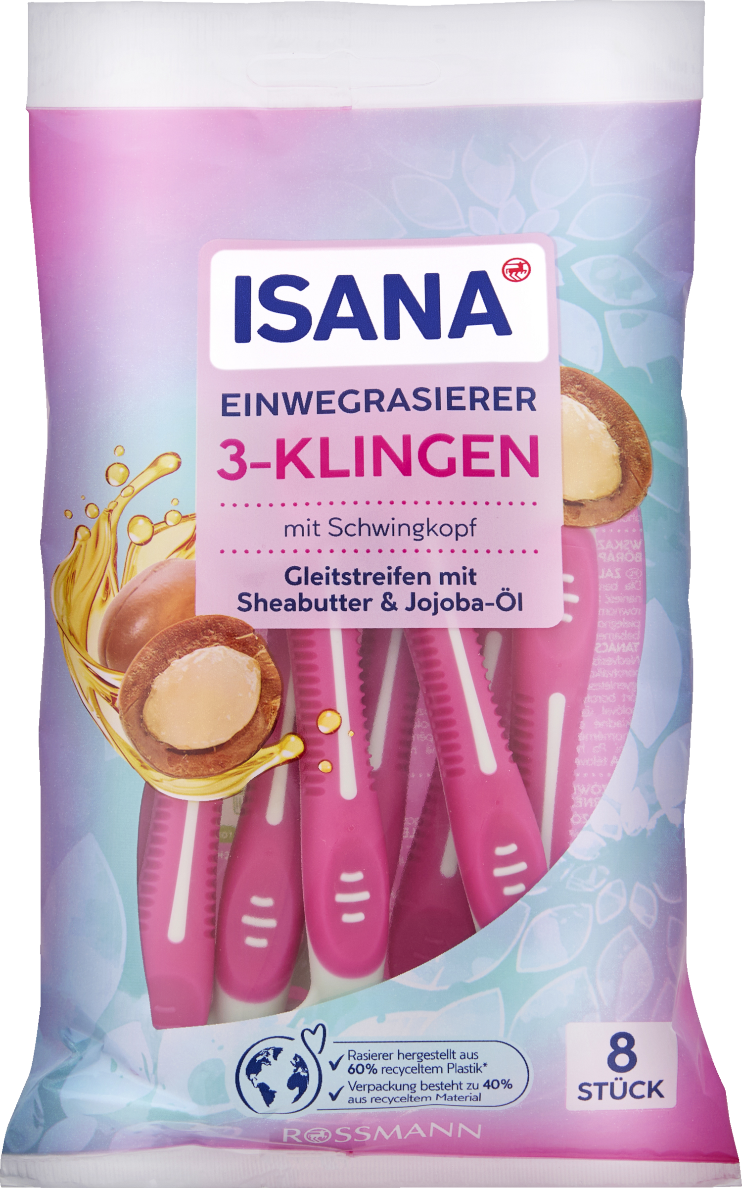 ISANA til kvinder engangsshaver 3 blade