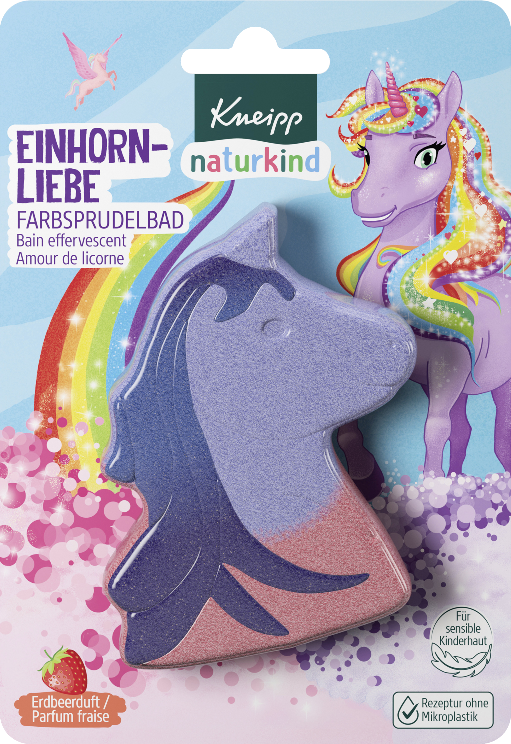 Kneipp naturkind EINHORN-LIEBE skumbad med farve