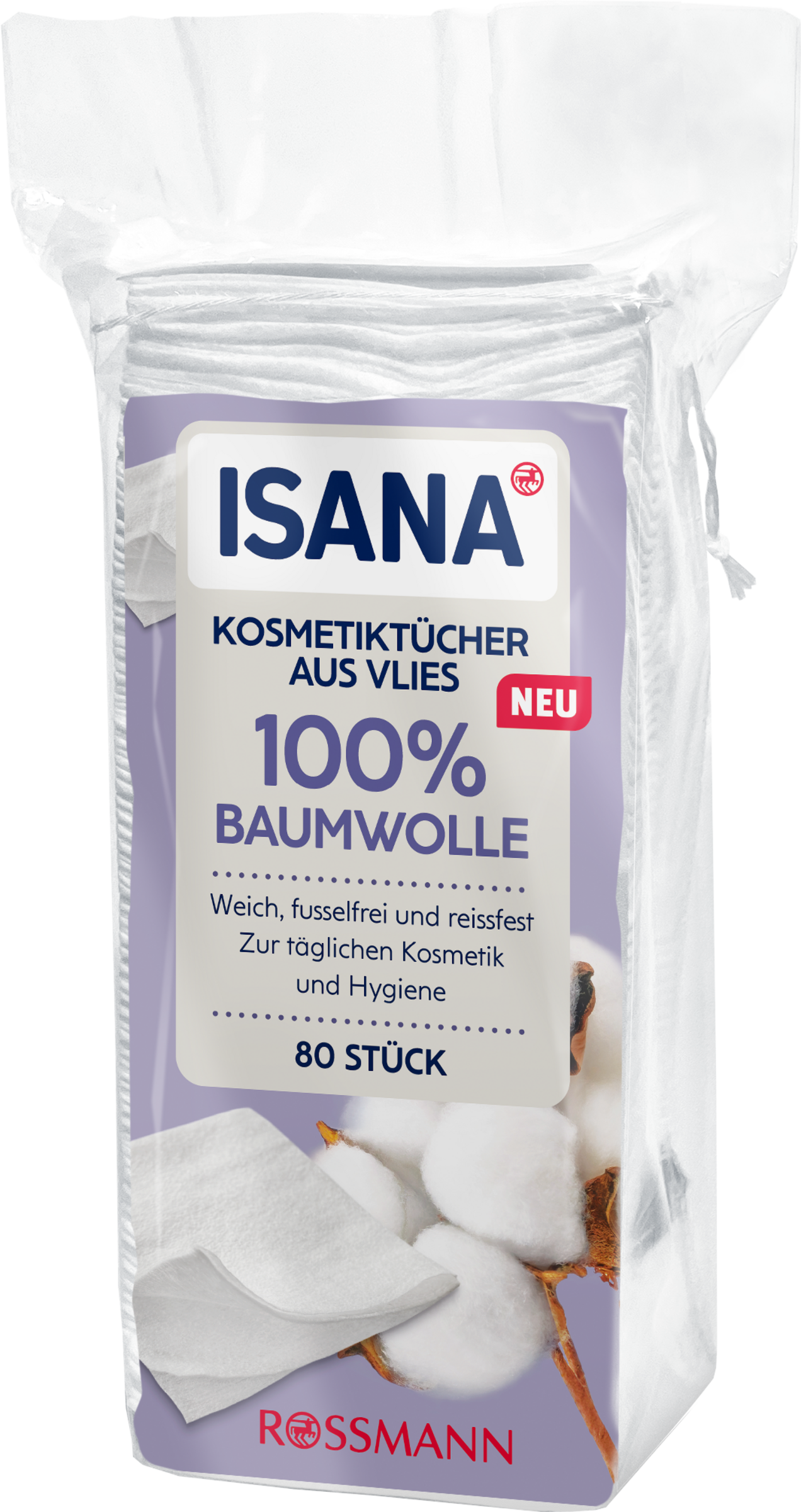 ISANA Kosmetikservietter med vliseline