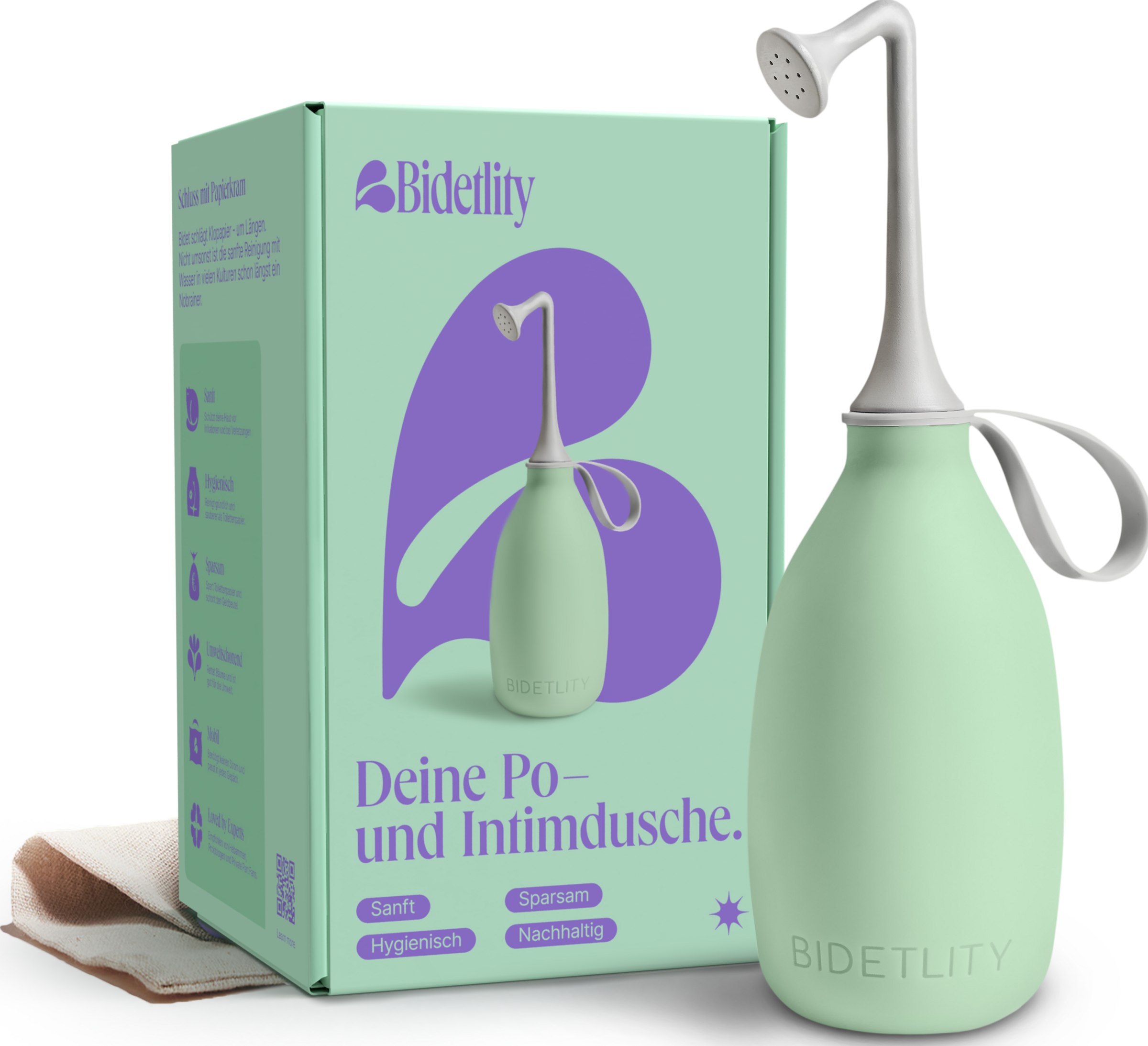 BIDETLITY MINTY MINT intim-bodyshampoo til numsen