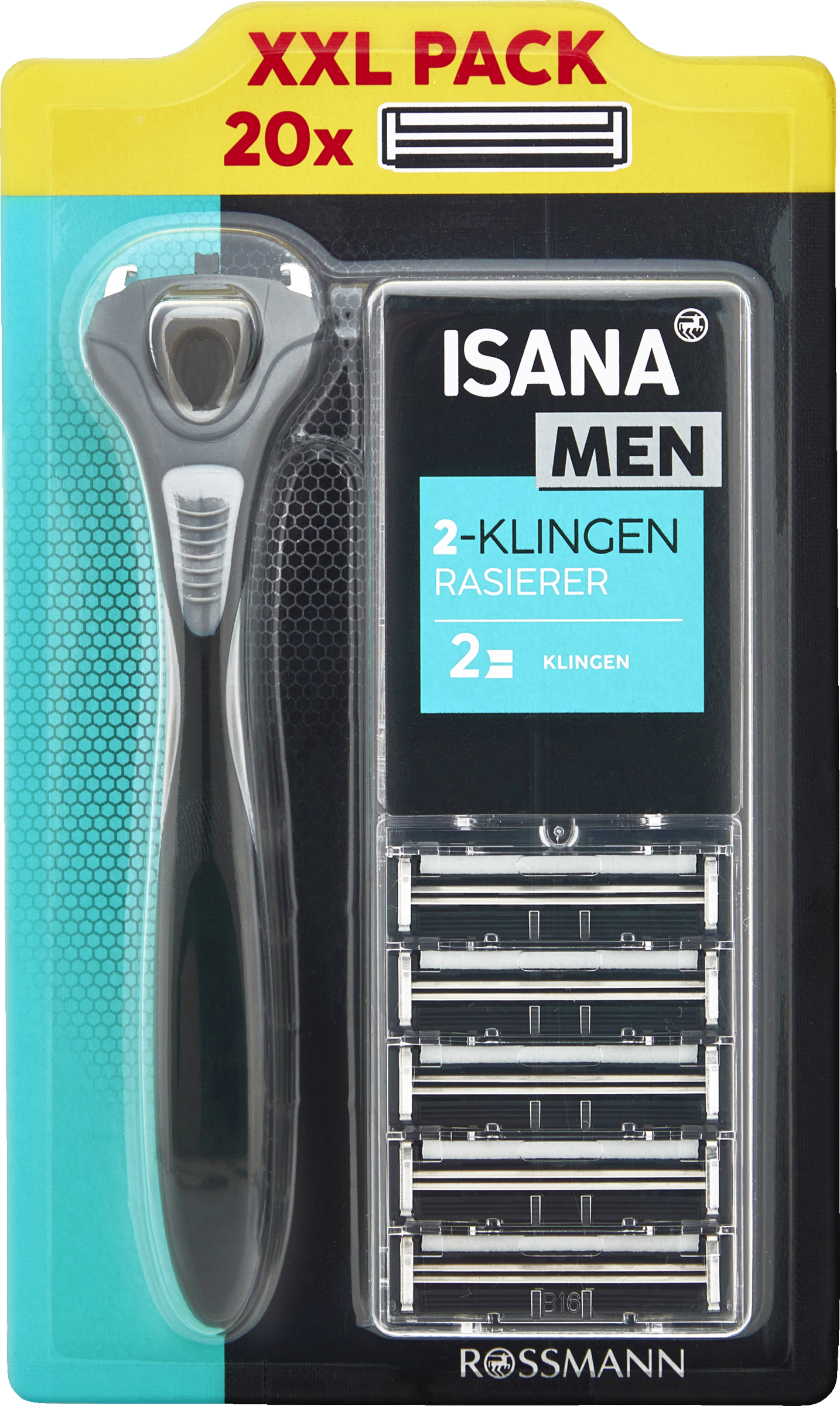 ISANA MEN Shaver med 2 blade
