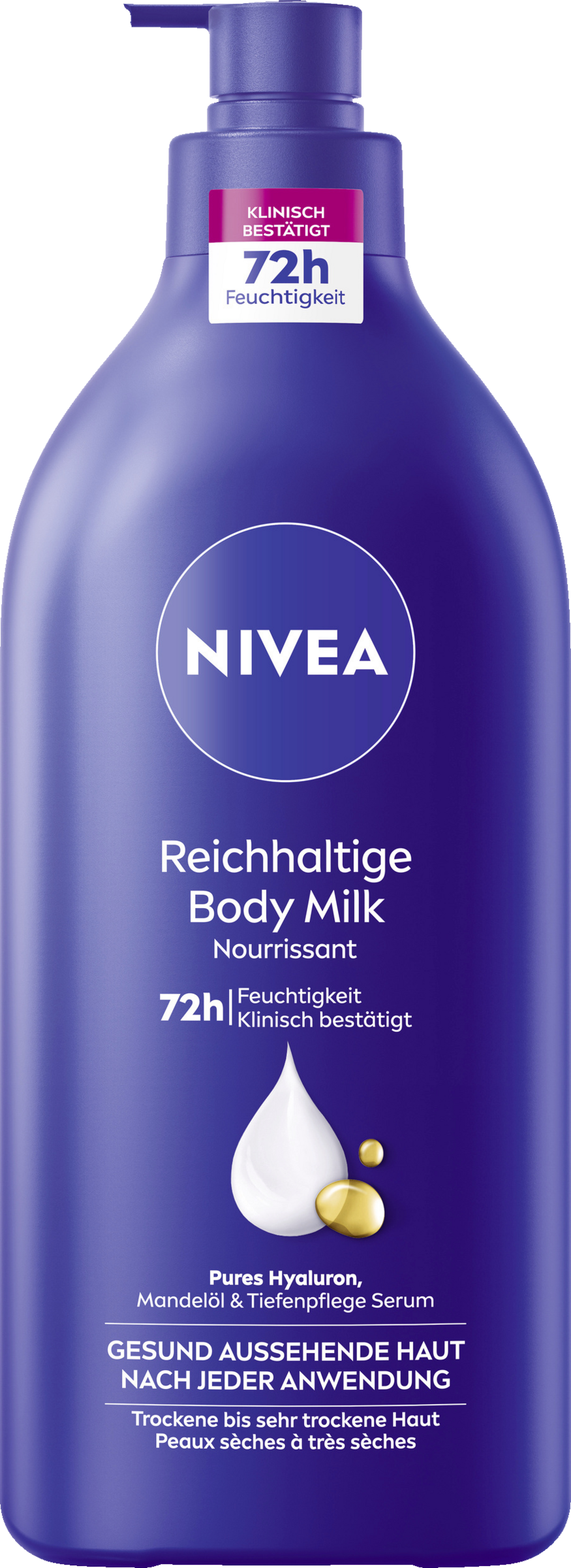NIVEA Righoldig Body Milk Pumpedispenser