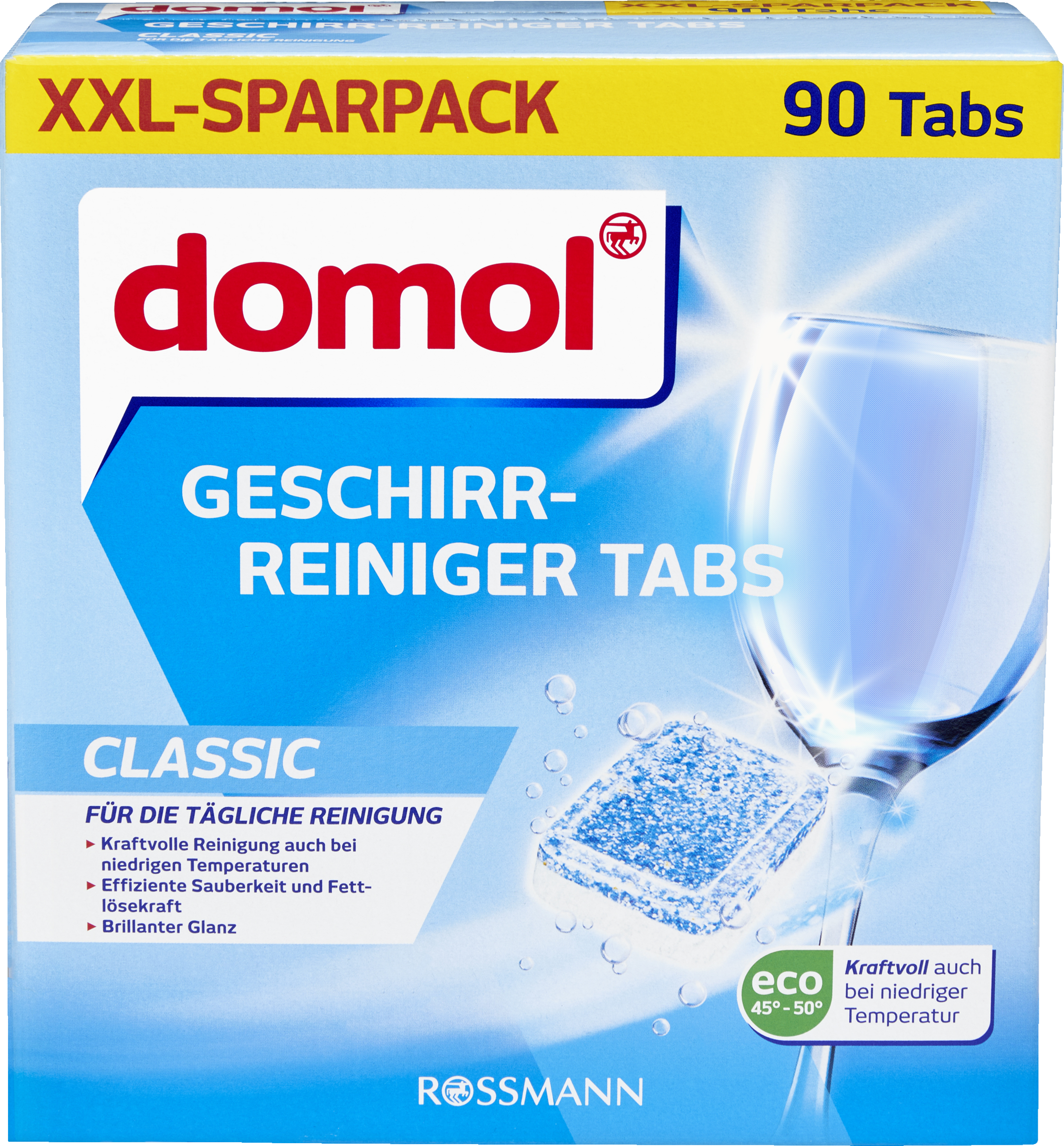 domol Tabs Classic XXL til opvaskemaskinen i økonomipakke