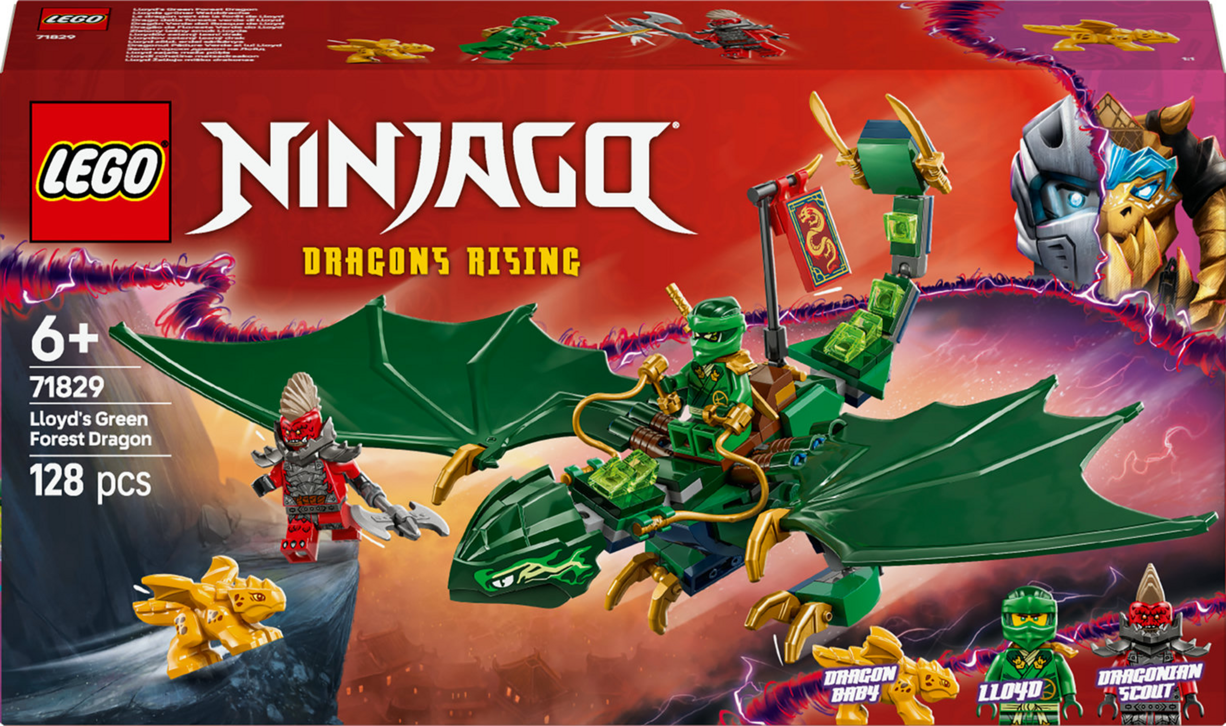 LEGO NINJAGO 71829 Lloyds grønne skovdrage