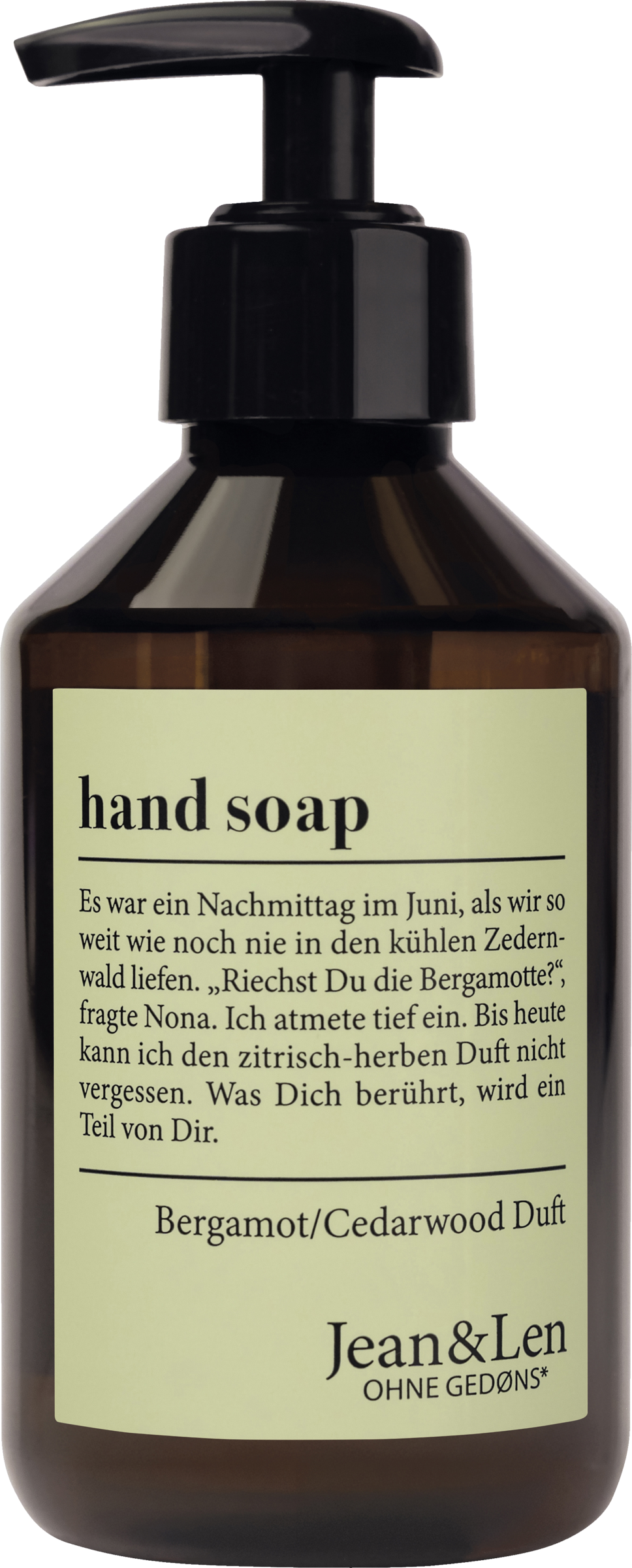 Jean&Len Håndsæbe med bergamotte/cedertræ