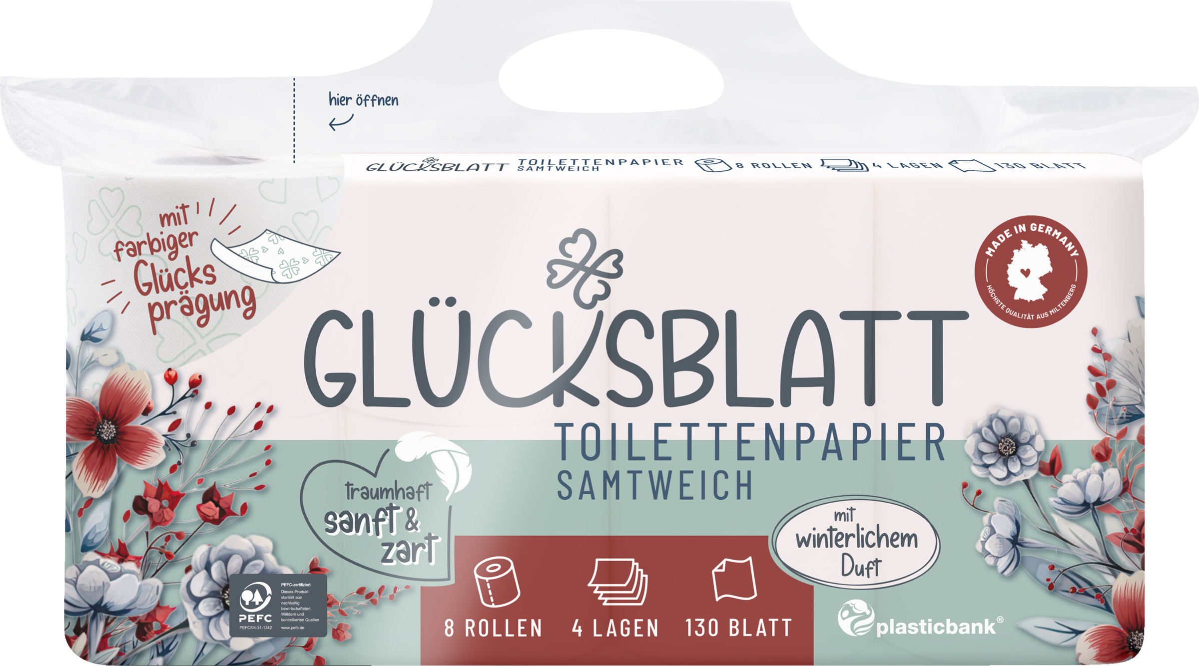 Glücksblatt Toiletpapir med duft