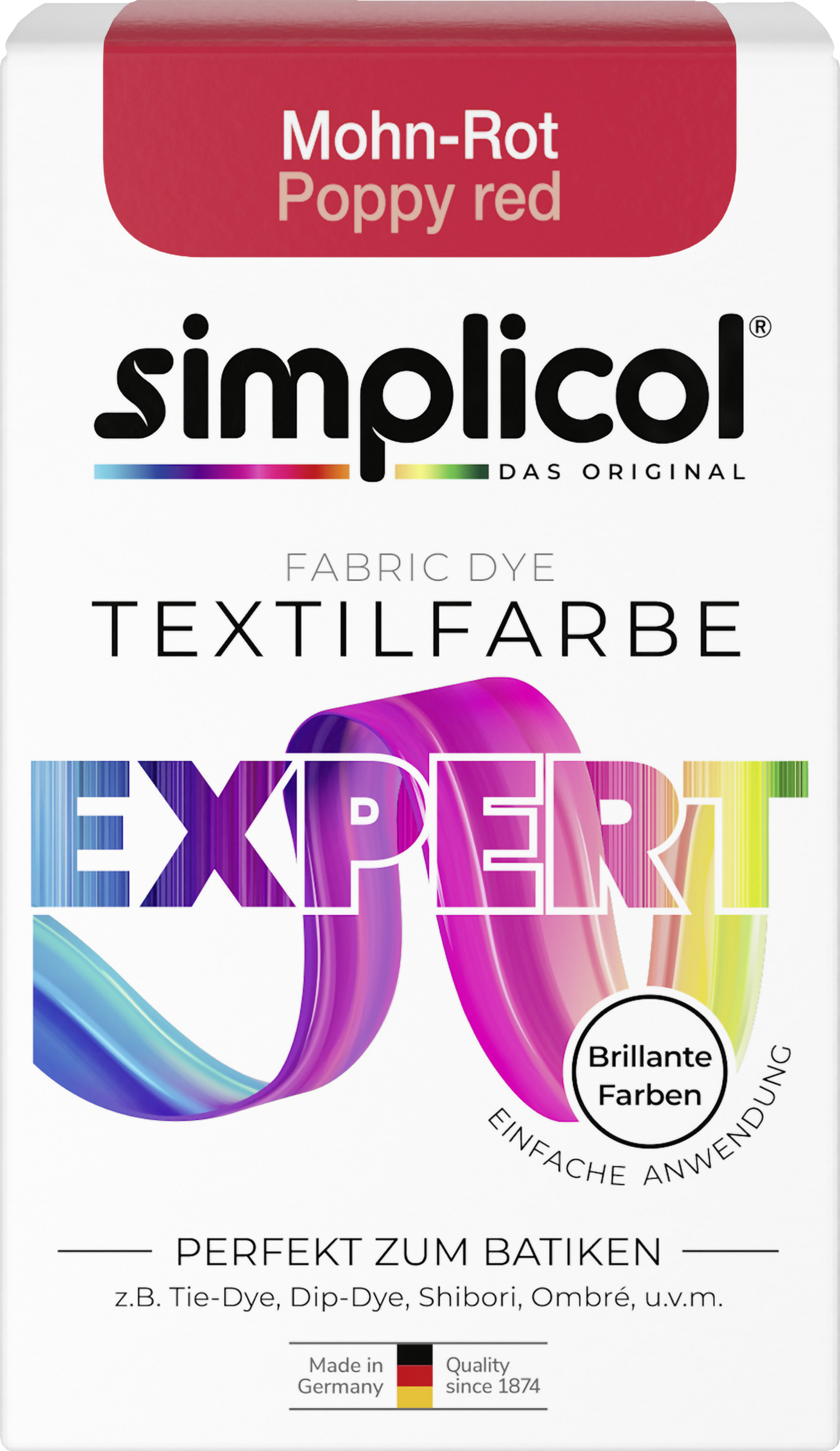 simplicol Tekstilfarve expert valmuerød