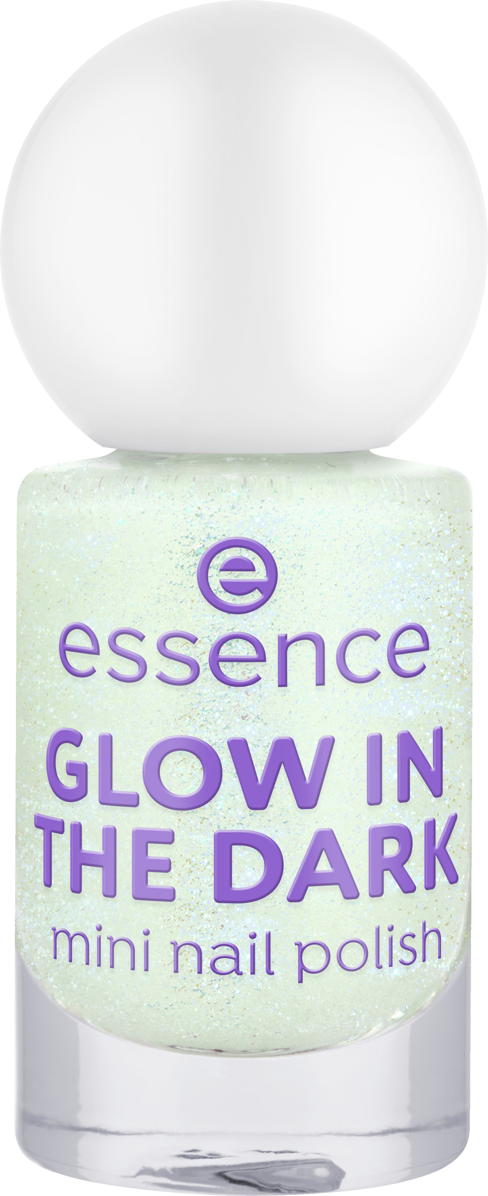 essence GLOW IN THE DARK mini nail polish 01