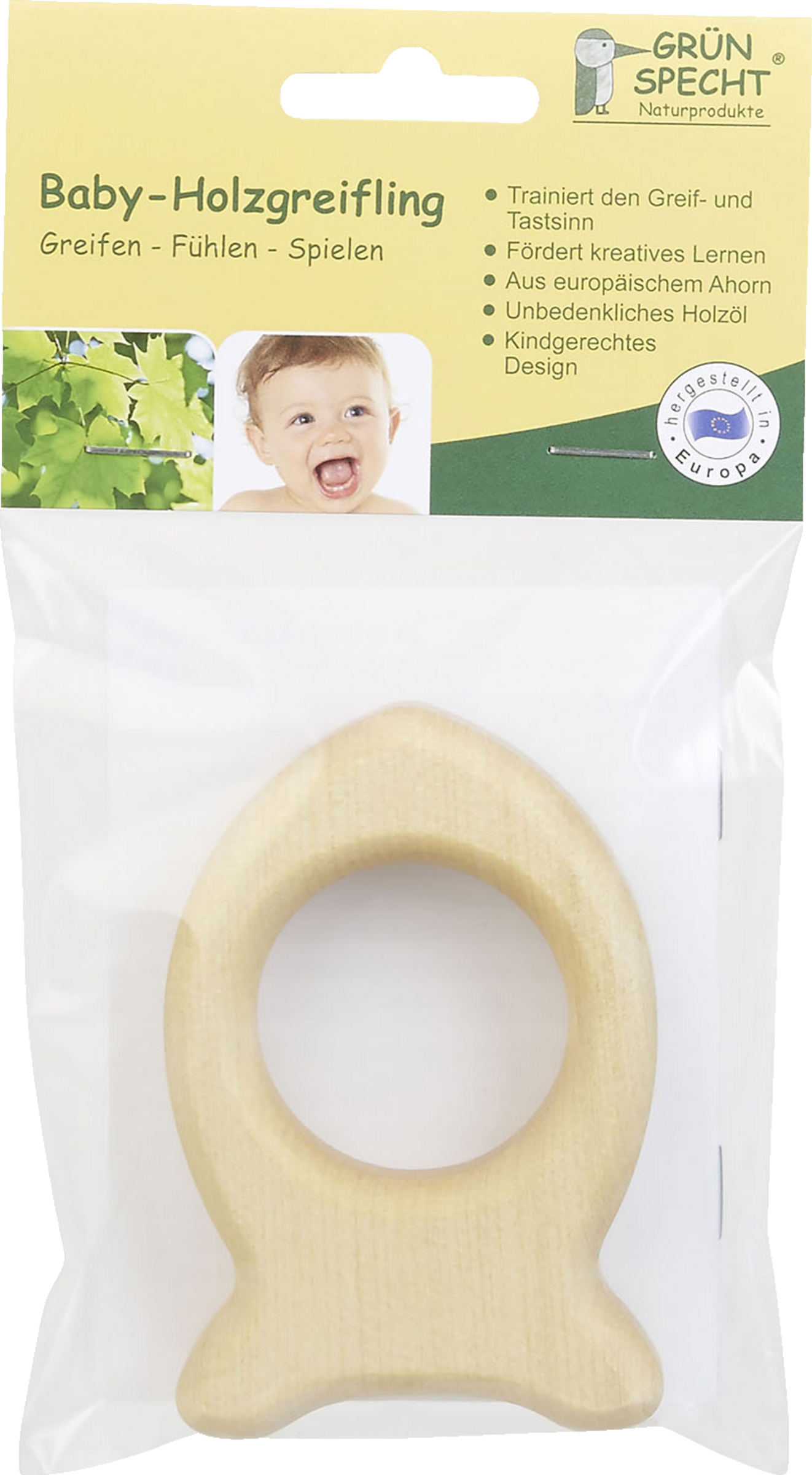 GRÜNSPECHT Gribelegetøj af træ, fisk