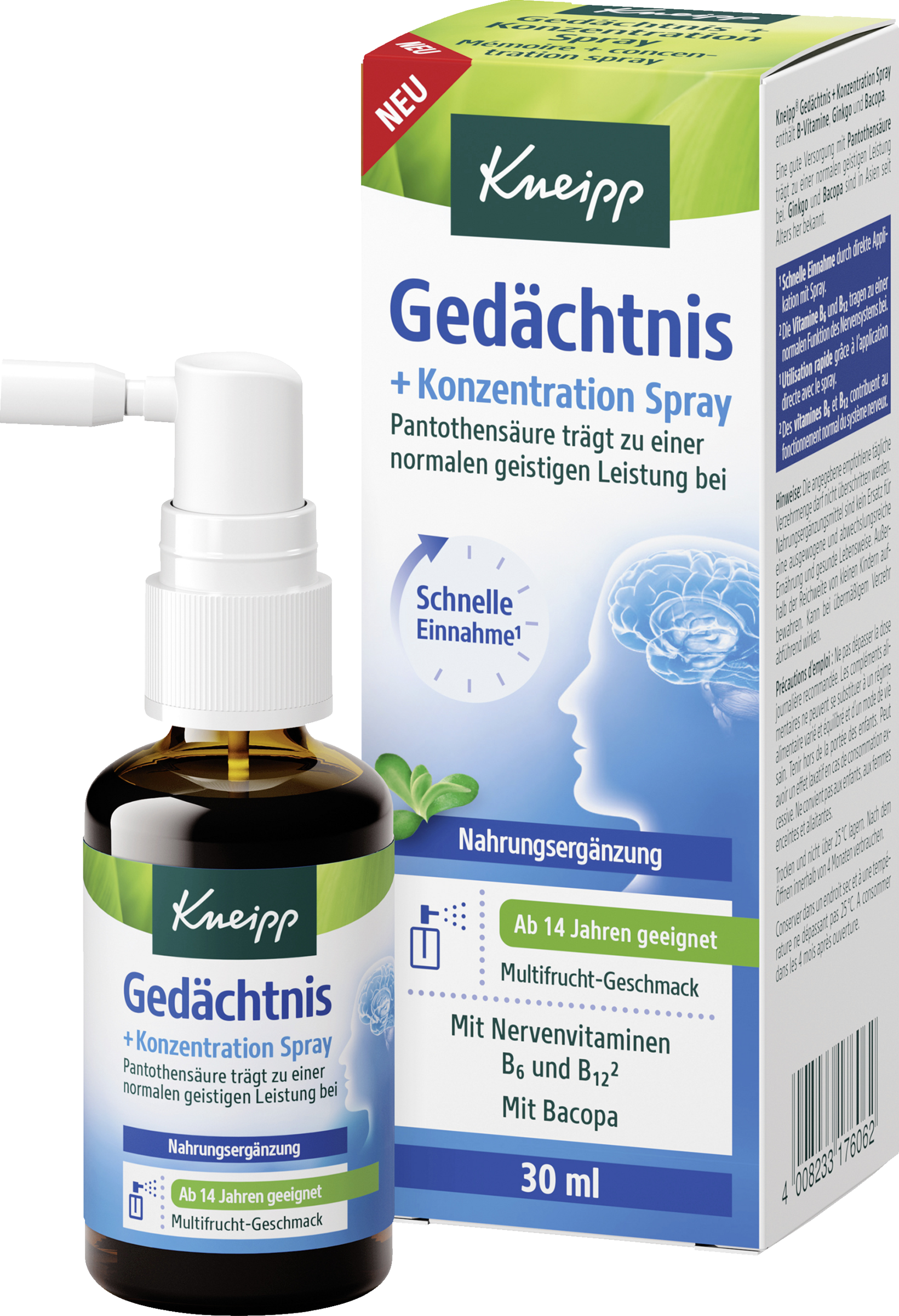 Kneipp Spray for bedre hukommelse og koncentration