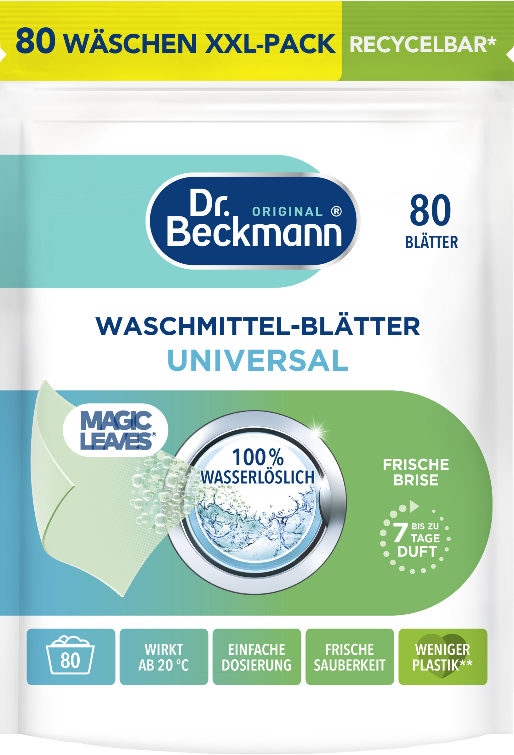 Dr. Beckmann Magic Leaves Universal vaskeark 80 vaske