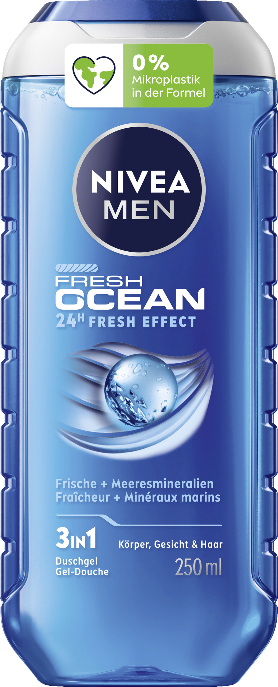 NIVEA MEN Fresh Ocean 24H fresh Effect 3in1 bodyshampoo