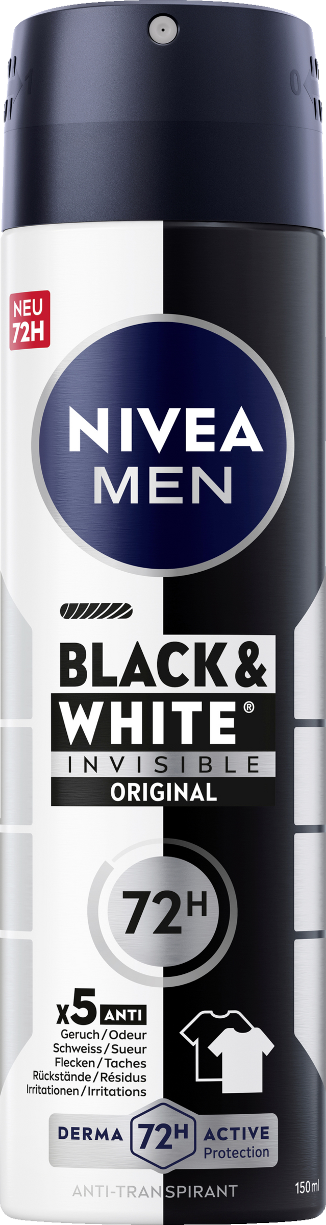 NIVEA MEN Black & White Invisible Original Anti-Transpirant Spray