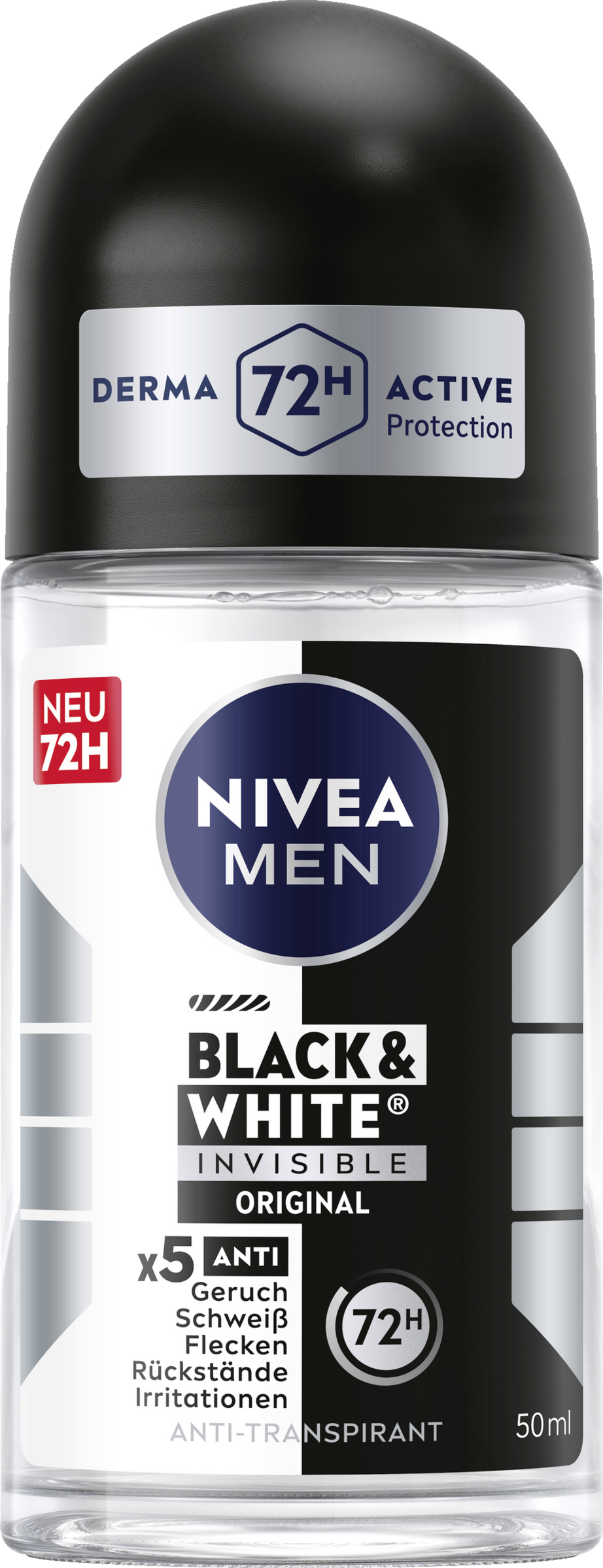 NIVEA MEN Black & White Invisible Original Anti-Transpirant Roll-On