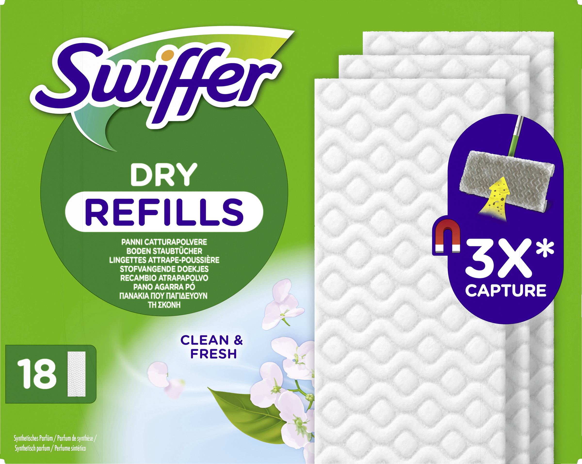 Swiffer Dry tørservietter refill med duft