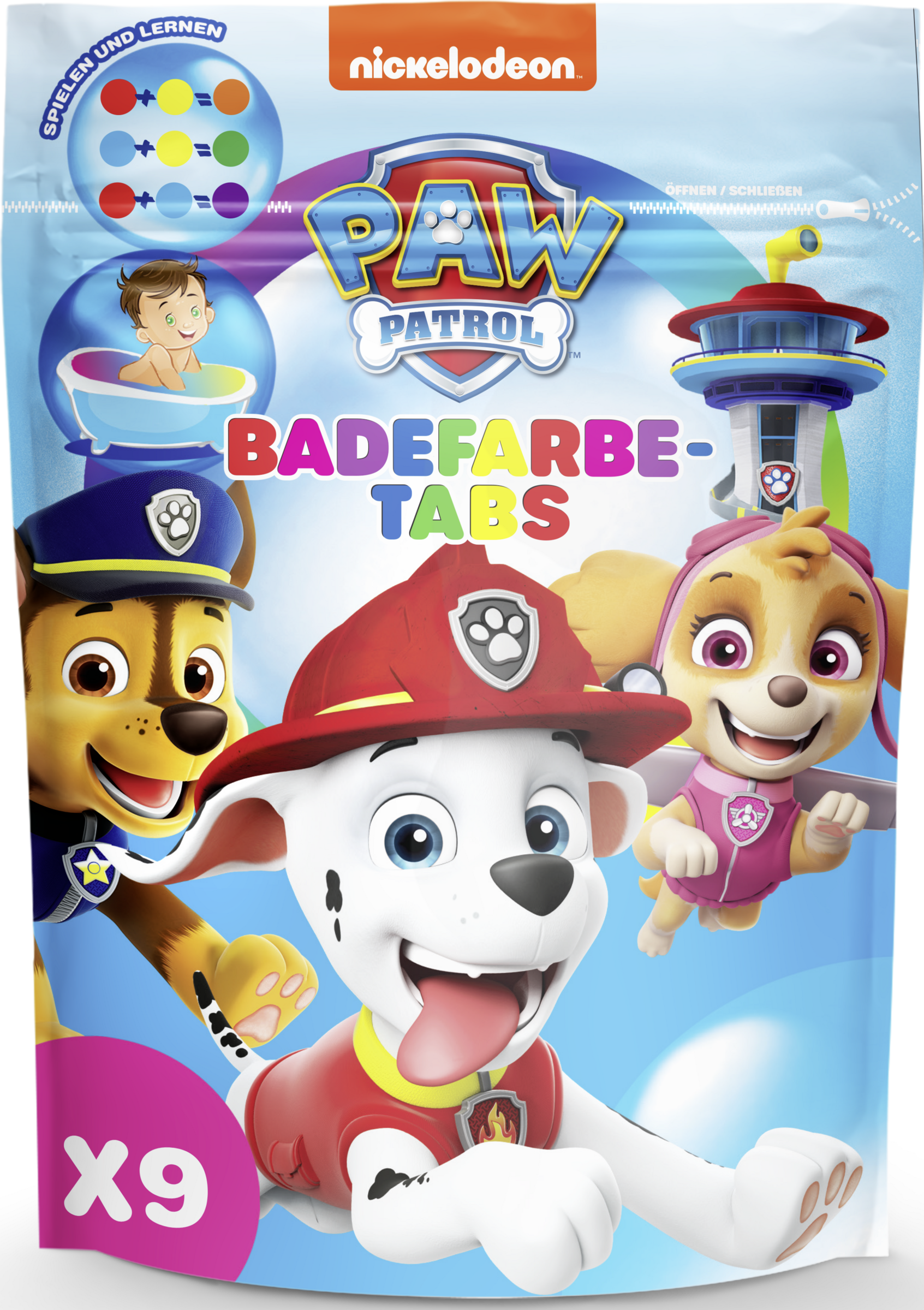 nickelodeon Paw Patrol badefarve-tabs