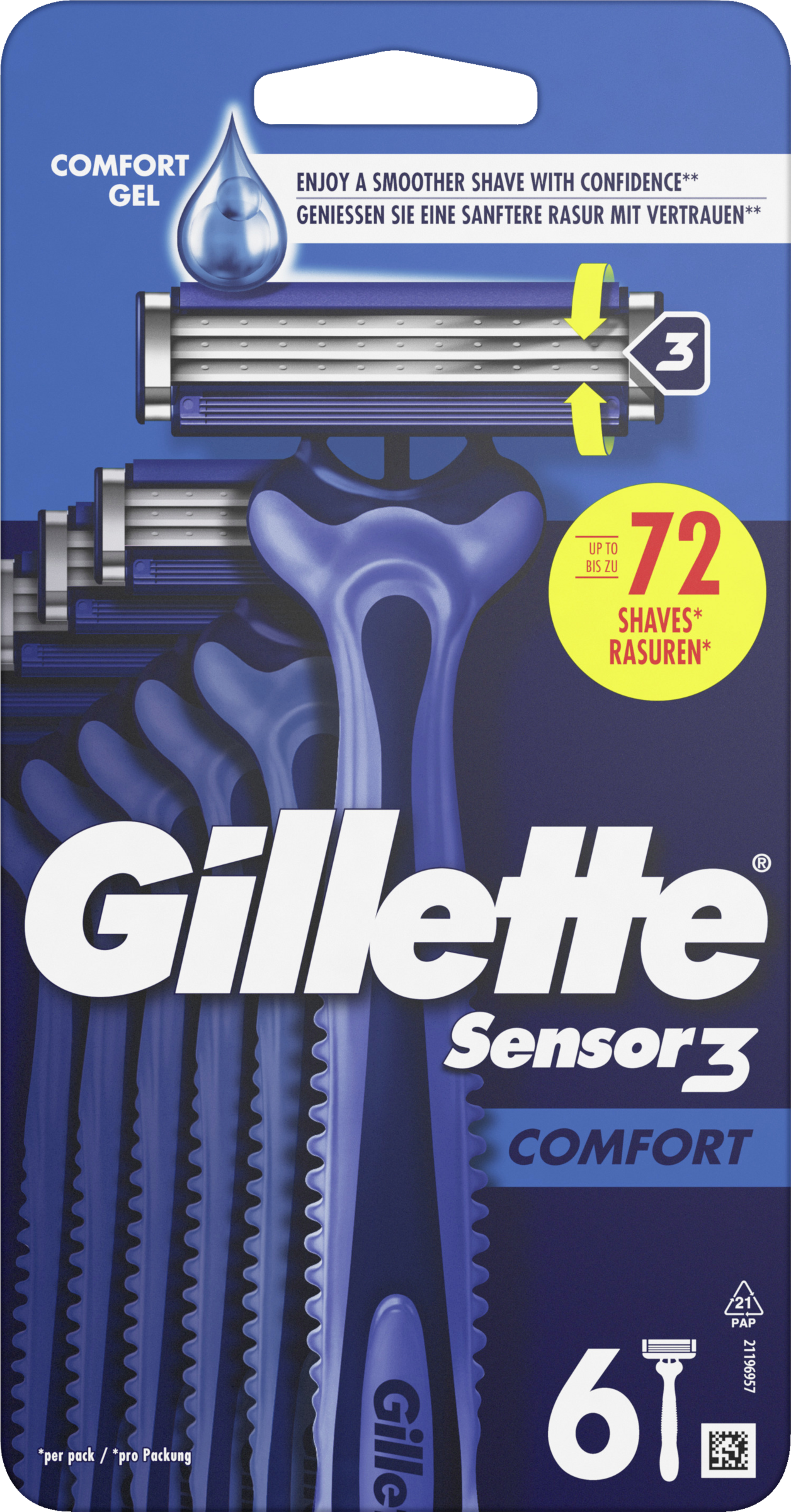 Gillette Sensor3 engangsshaver