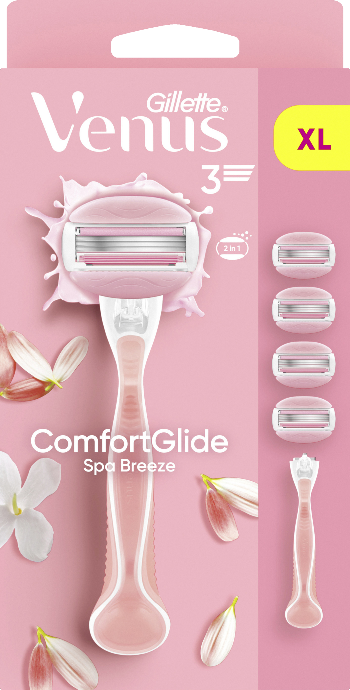 Gillette Venus Comfortglide Spa Breeze shaved med 4 blade