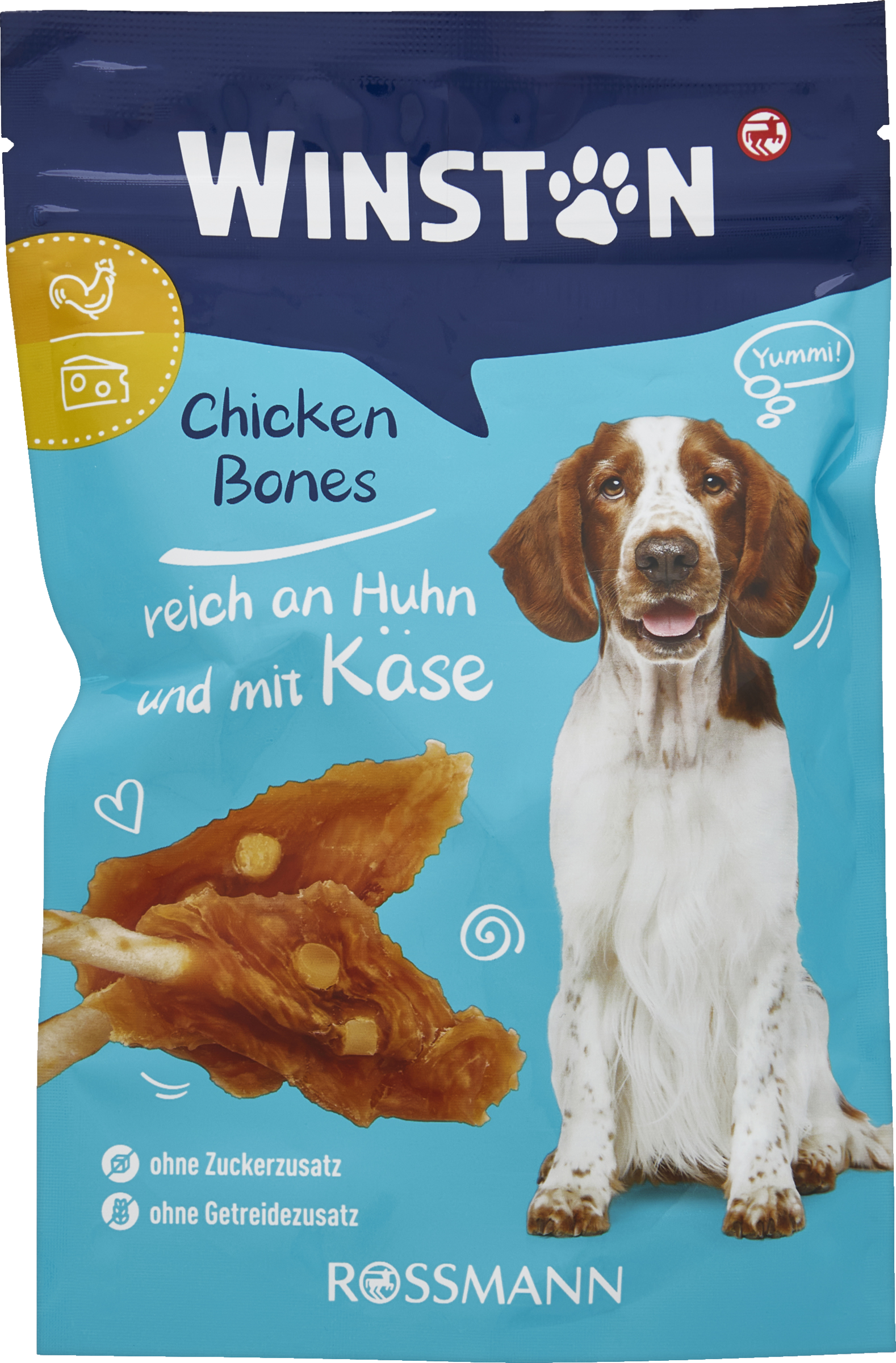 Winston Chicken Bones med masser af kylling og ost