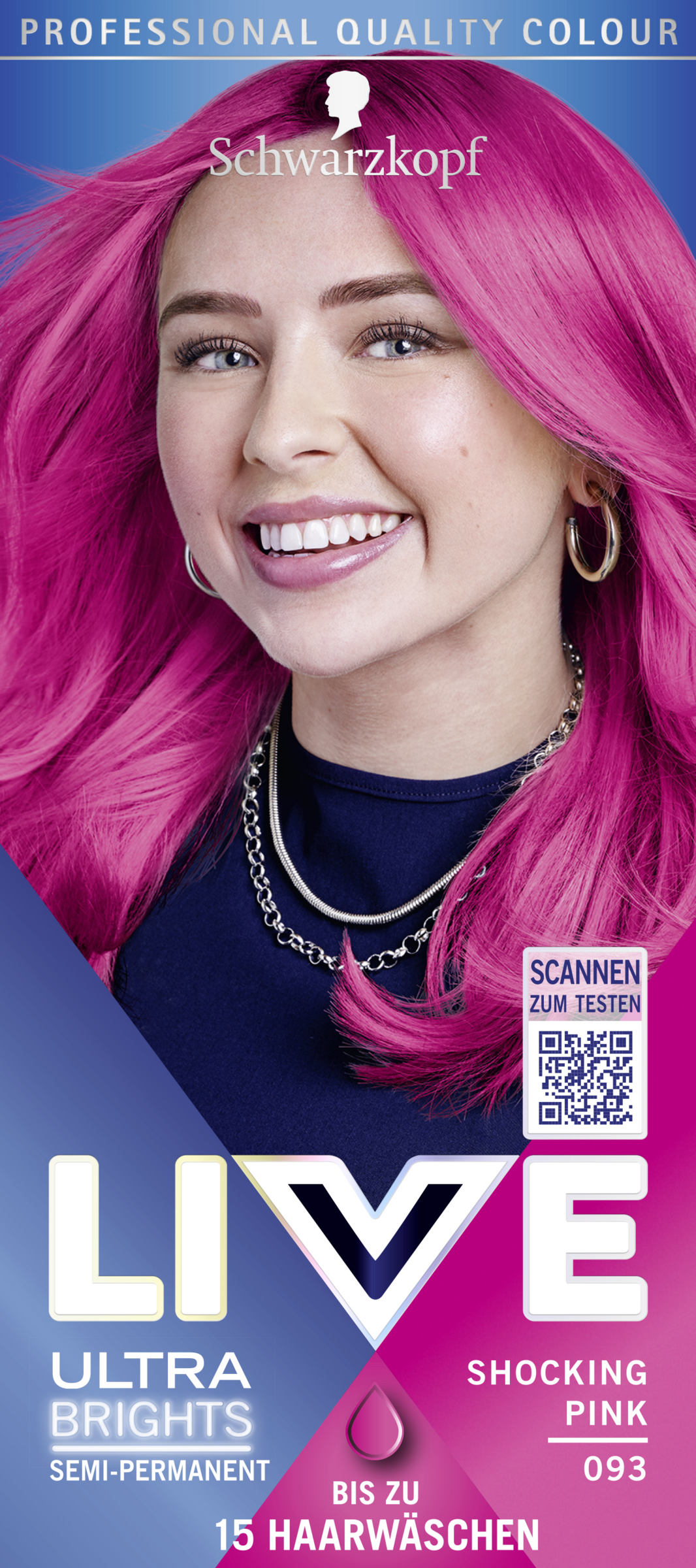 Schwarzkopf LIVE LIVE Ultra Brights 093 Shocking Pink hårfarve