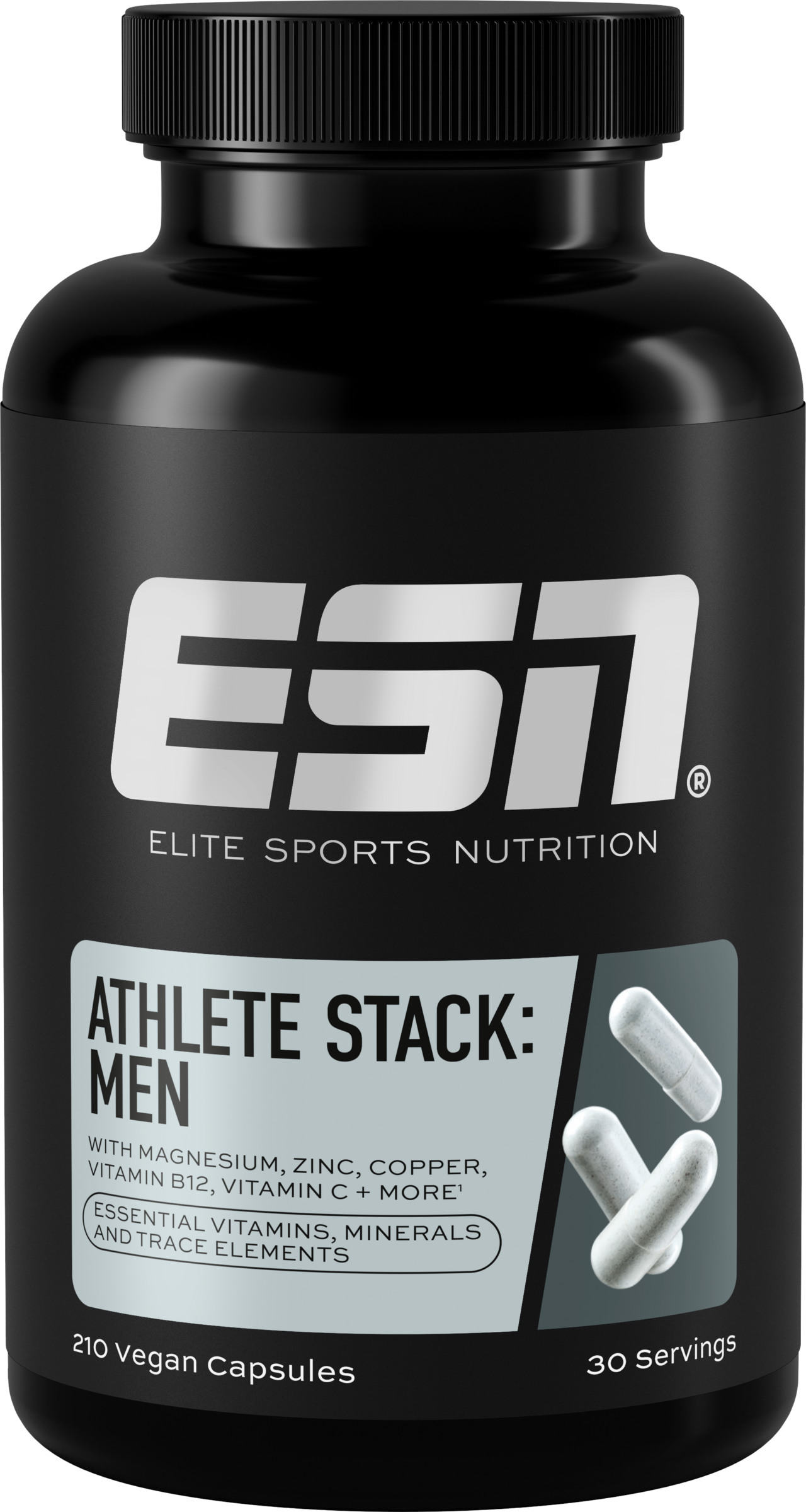 ESN Athlete Stack: Vitaminkapsler til mænd