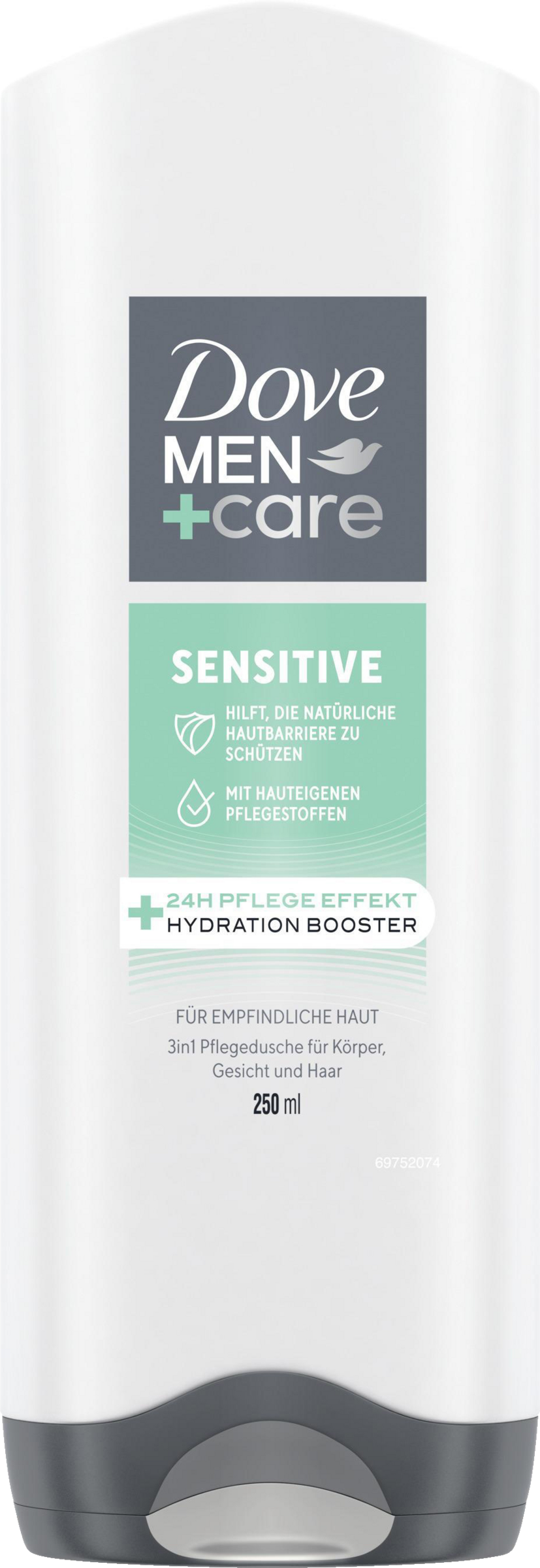 Dove Men+Care Plejende bodyshampoo 3-i-1 sensitiv