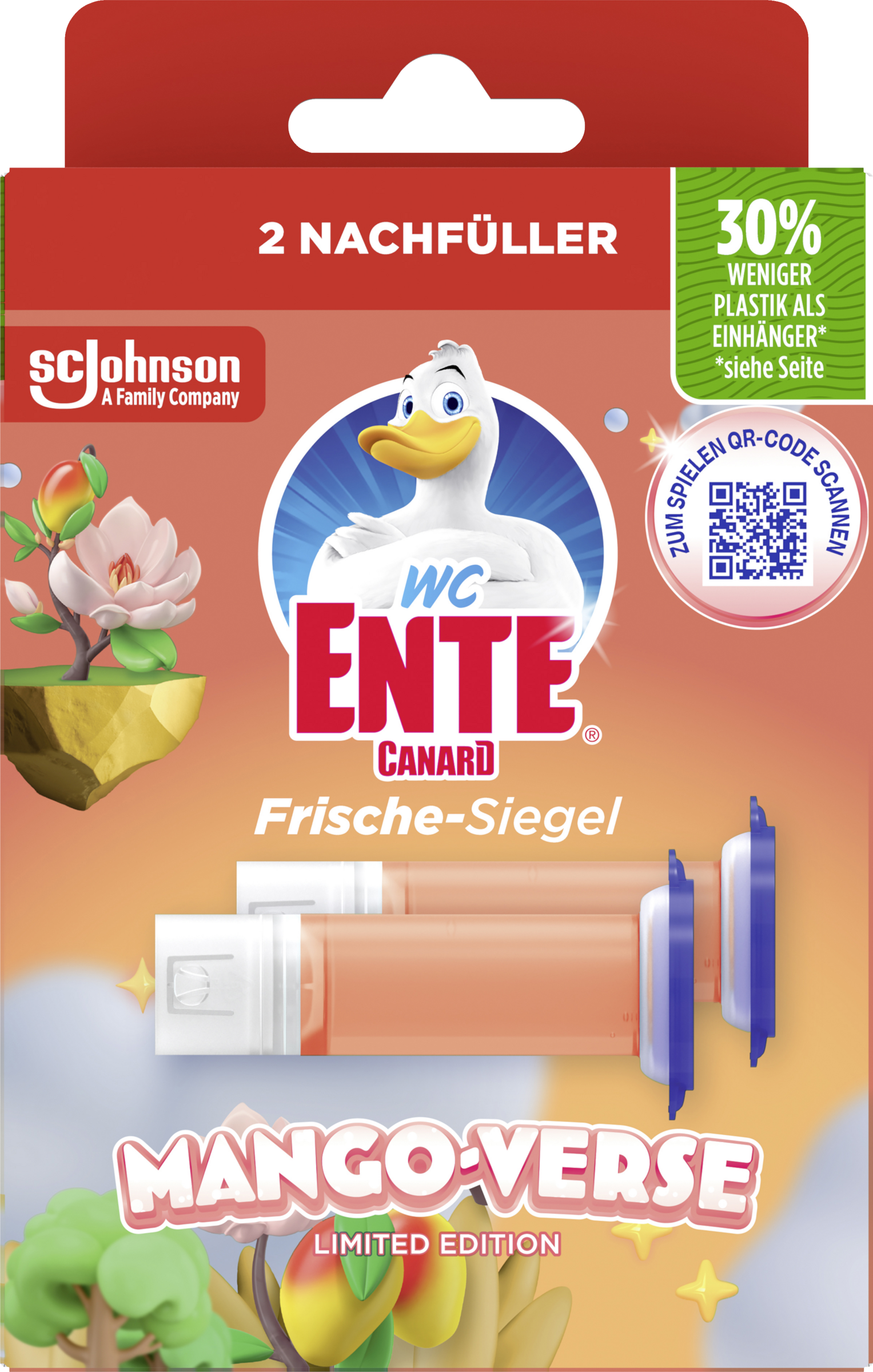 WC-Ente Mango Verse refill med friskhedslukning