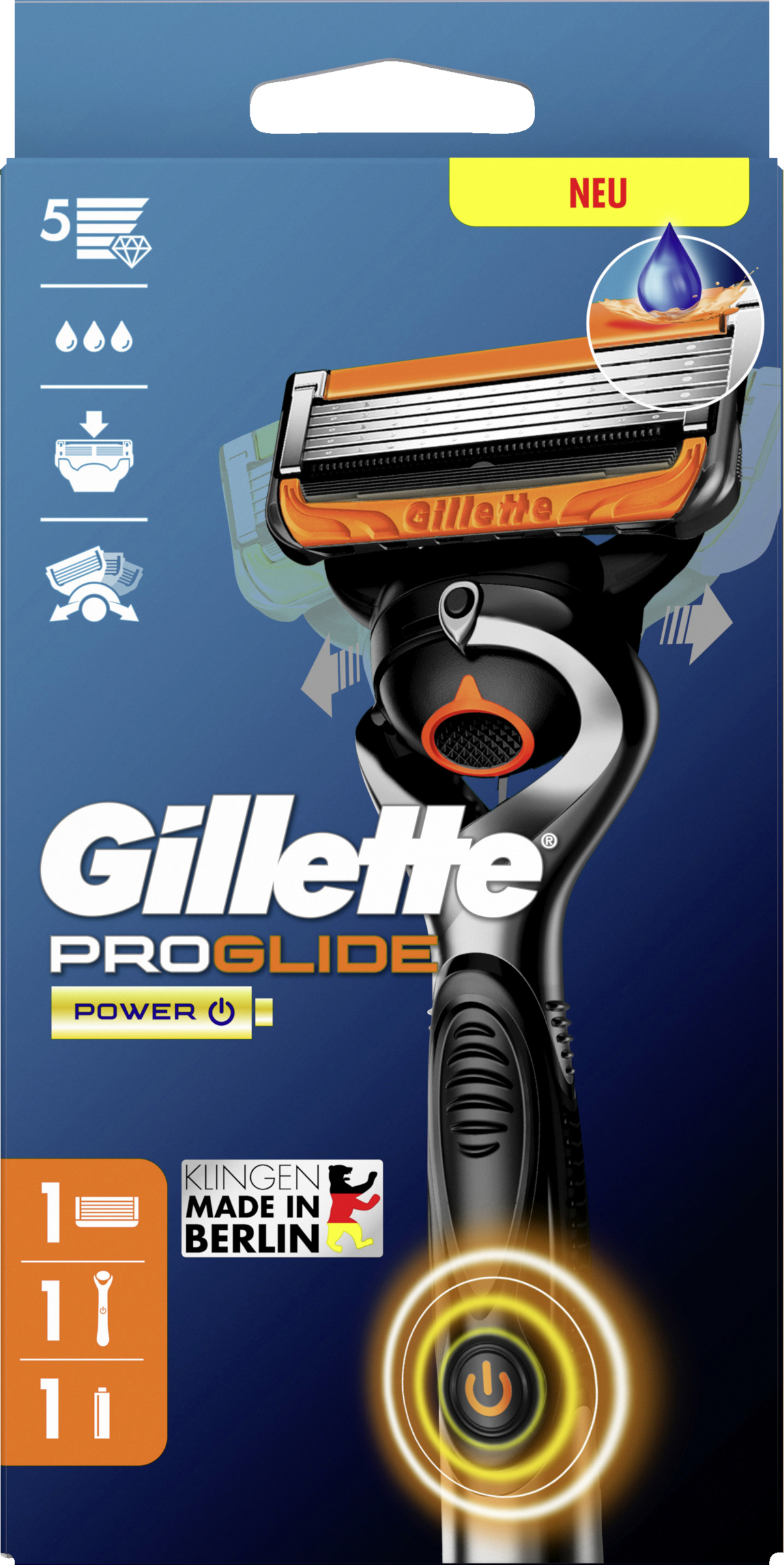 Gillette ProGlide Flexball Power shaver med 1 blad