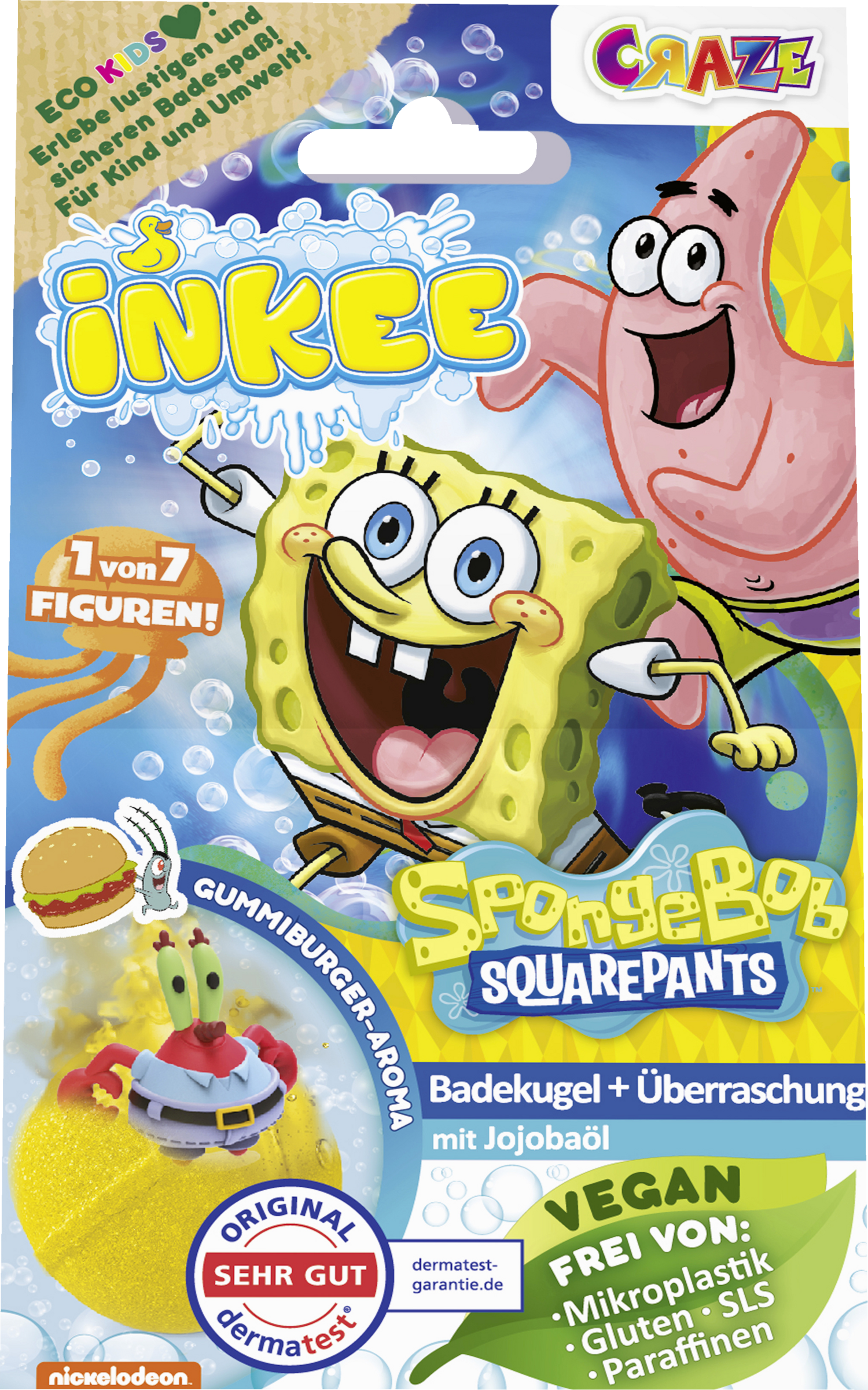 CRAZE SvampeBob badebombe med overraskelse