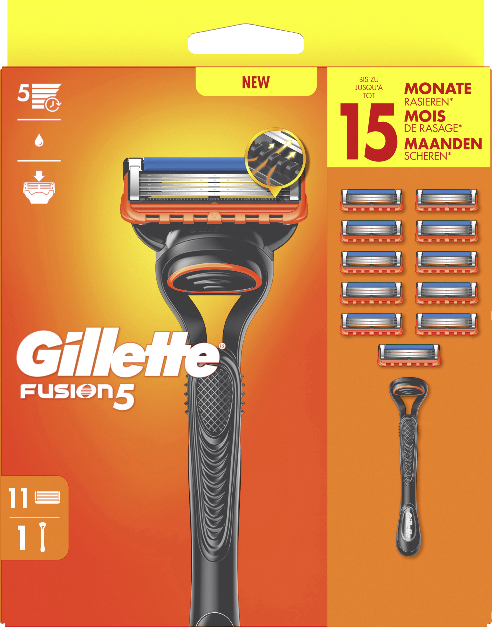 Gillette Fusion5 shaver med 11 blade
