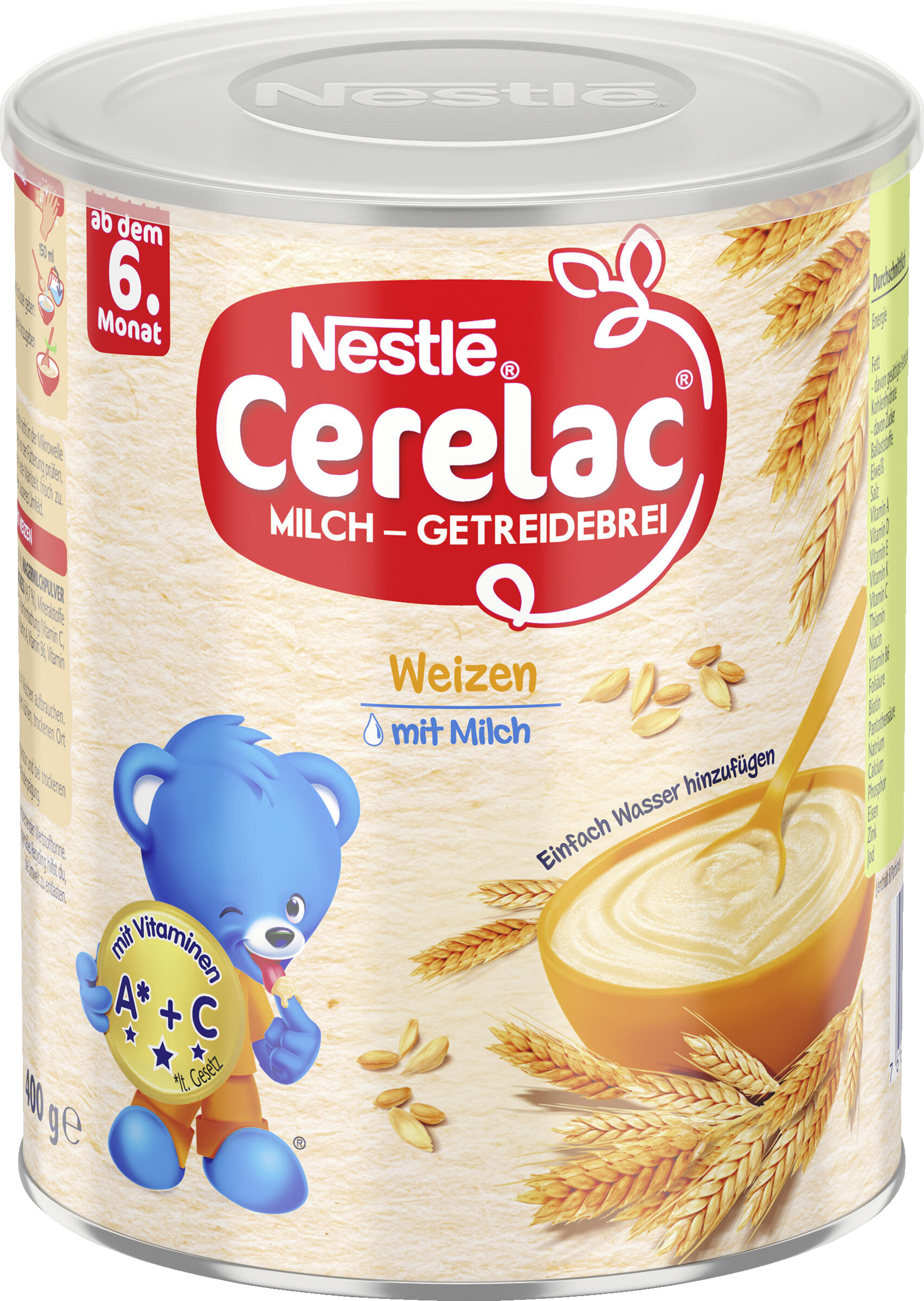 Nestlé Cerelac mælke-korn-grød med hvede fra 6. måned