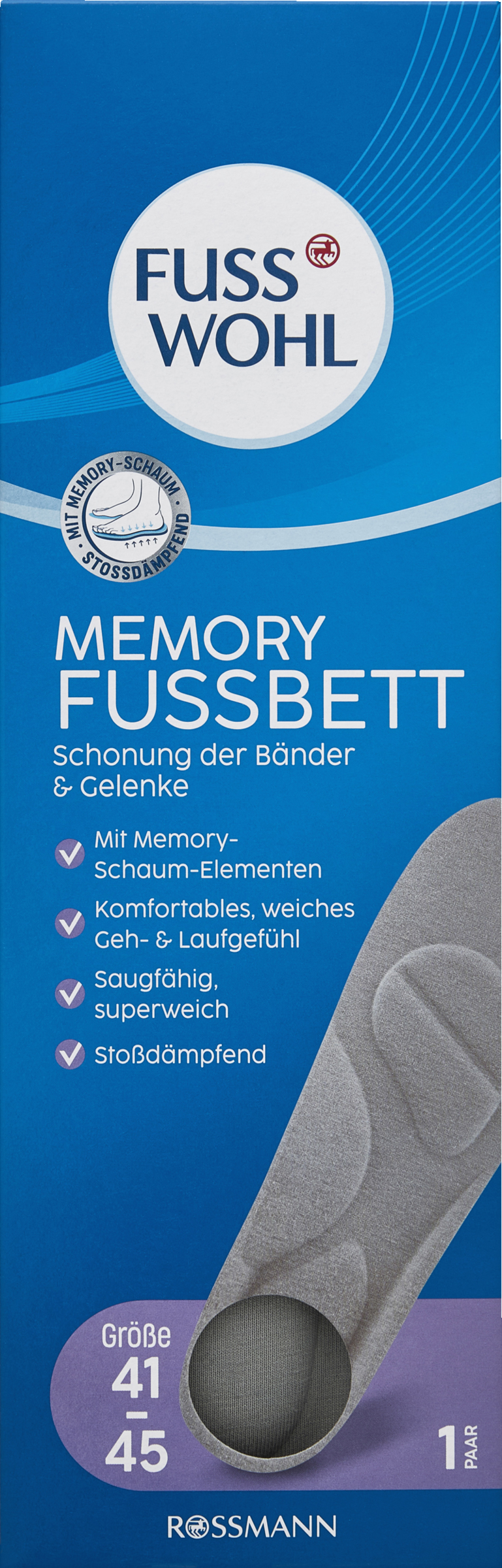 FUSSWOHL Memory fodseng str. 41-45
