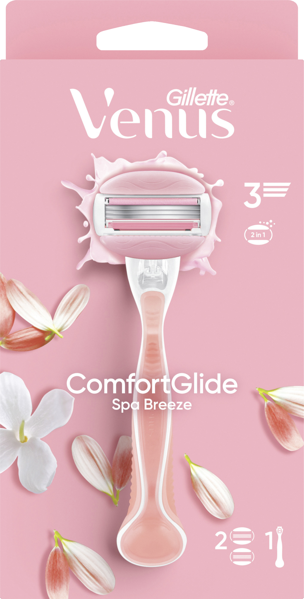 Gillette Venus Comfortglide Spa Breeze shaver med 2 blade