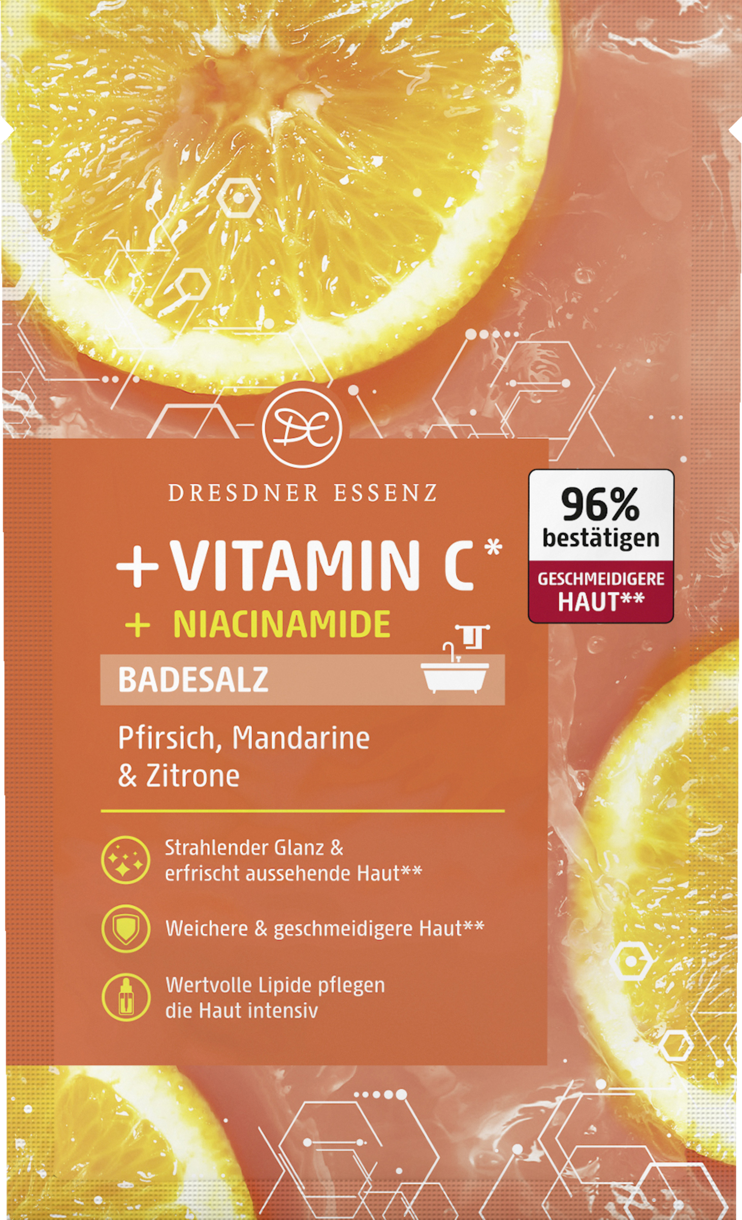 Dresdner Essenz Badesalt med C-vitamin* og niacinamider