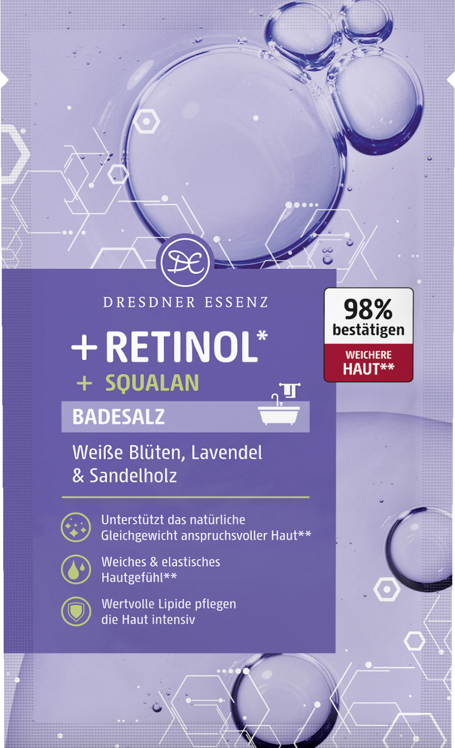 Dresdner Essenz Badesalt med retinol* og squalan