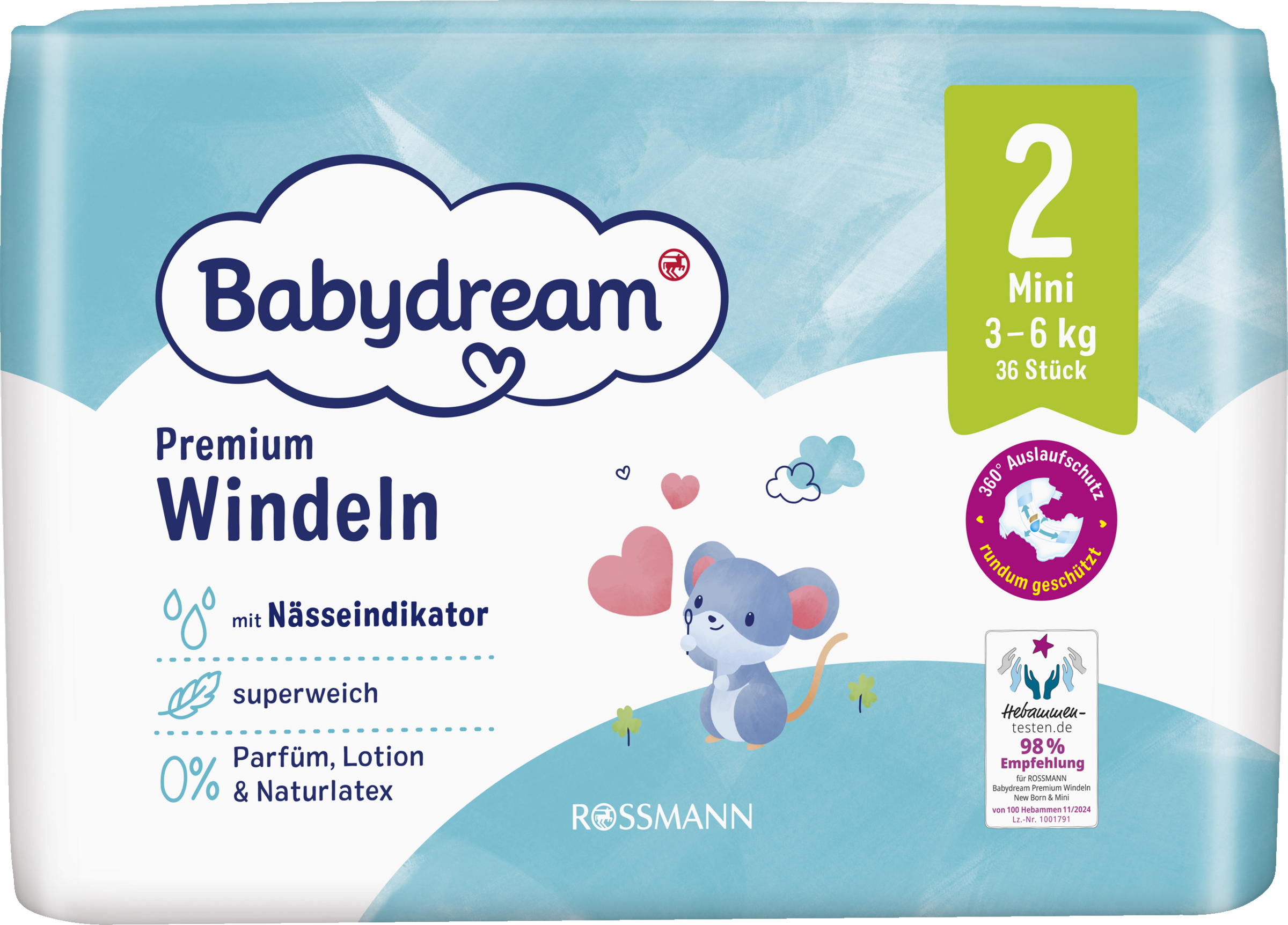 Babydream Premium bleer str. 2 Mini 3-6 kg