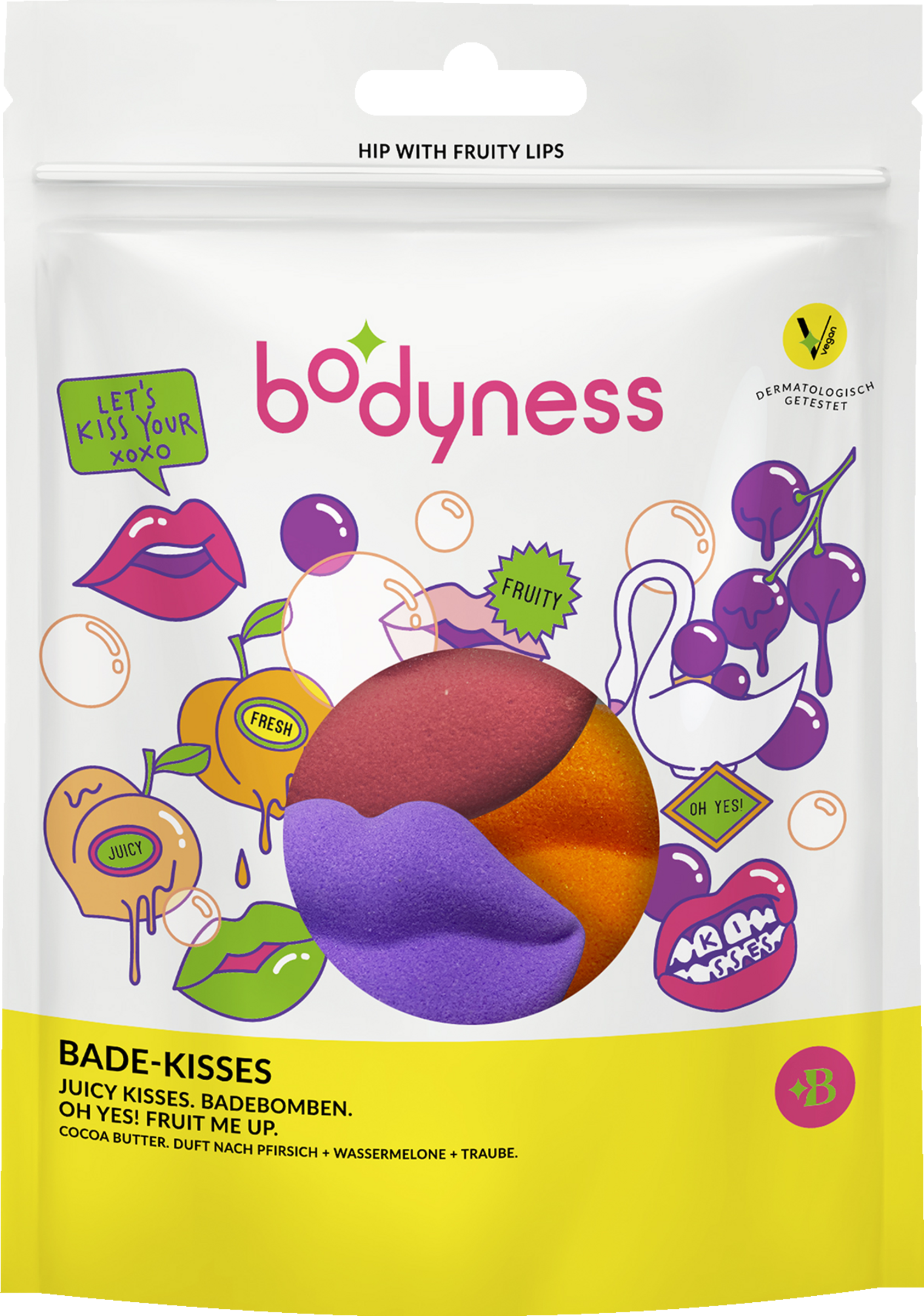 bodyness Juicy Kisses badebomber