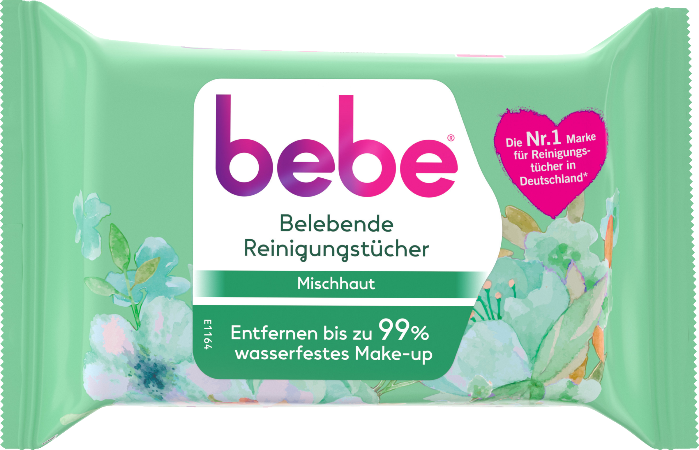 bebe revitaliserende renseservietter til kombineret hud